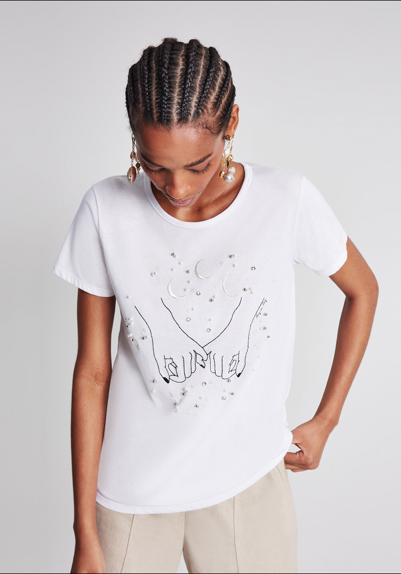 Blusa Bordado e P&eacute;rolas, , large.