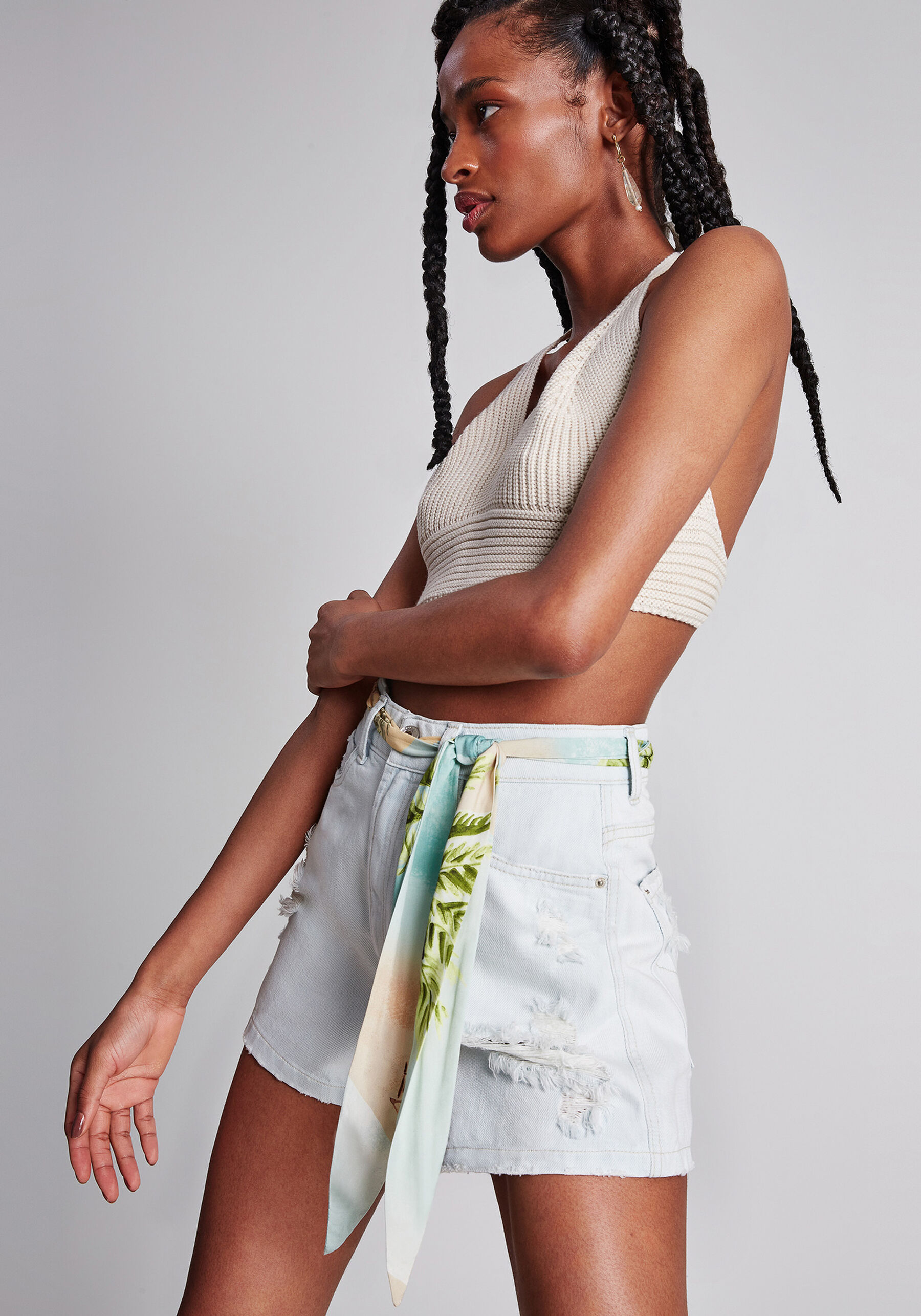 Shorts Jeans Califórnia com Cinto, . Shorts Jeans Califórnia com Cinto, , large.