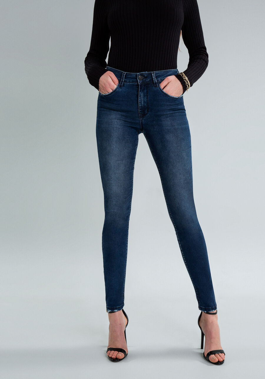 Calça Jeans Skinny Cropped Bali Every Day, JEANS. Calça Jeans Skinny Cropped Bali Every Day, JEANS, large.