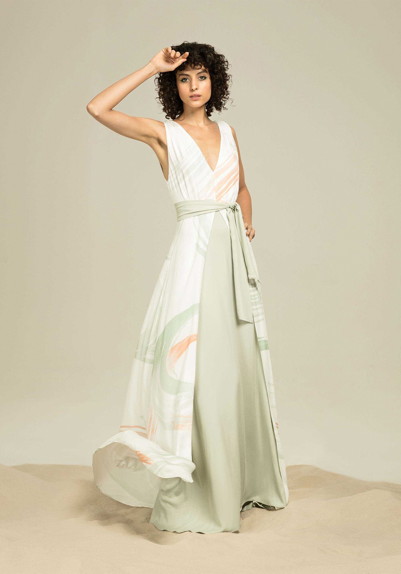 Vestido Longo Sobreposto, , large.