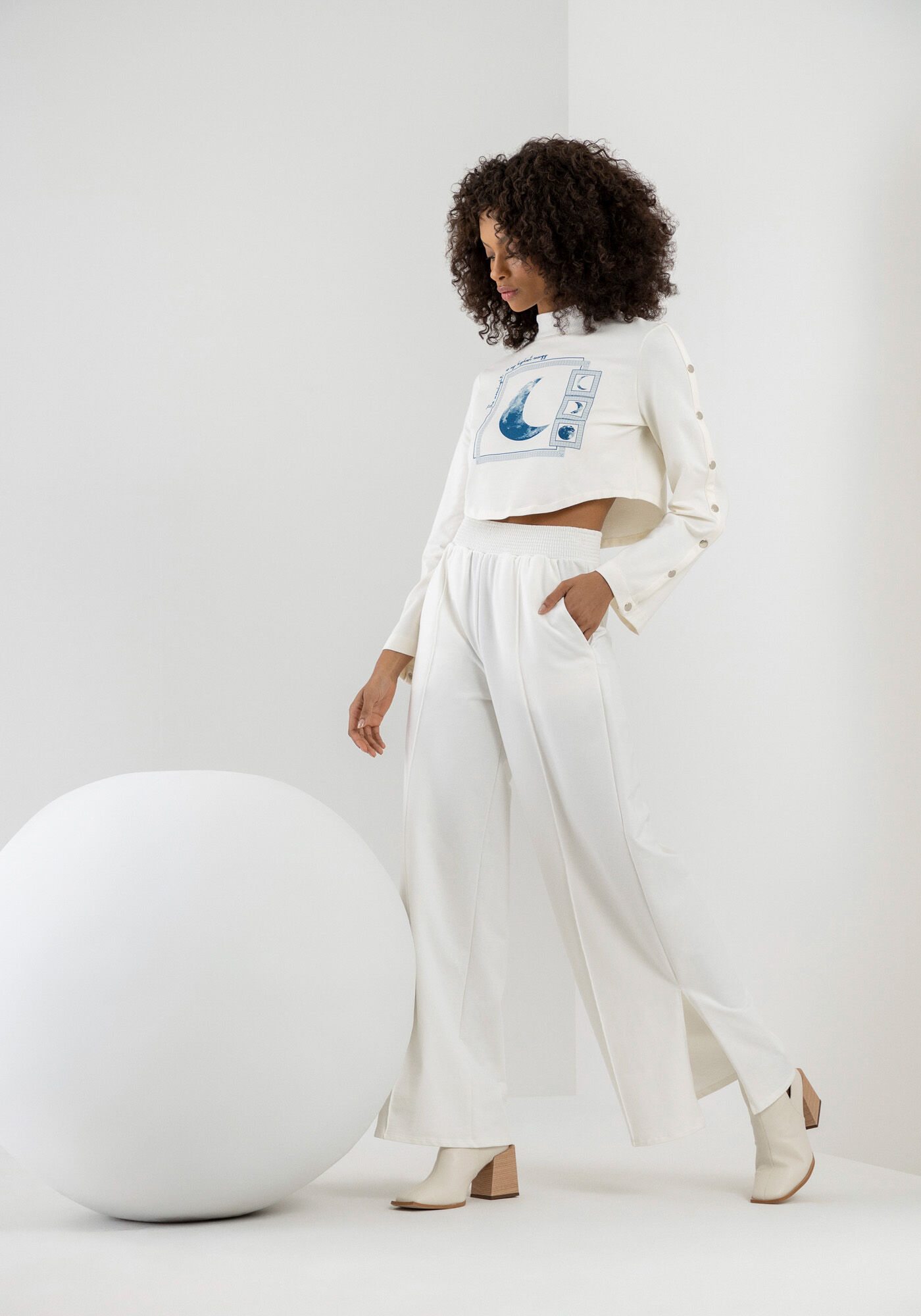 Cal&ccedil;a Pantacourt em Molecotton com Bolsos, , large.