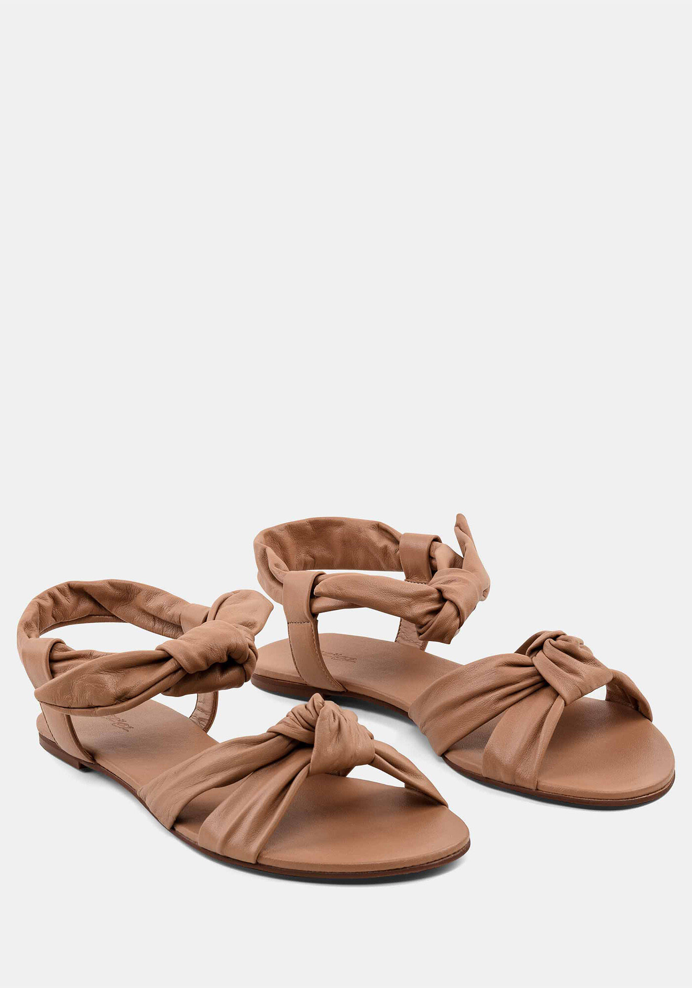 Sand&aacute;lia Rasteira em Couro, , large.