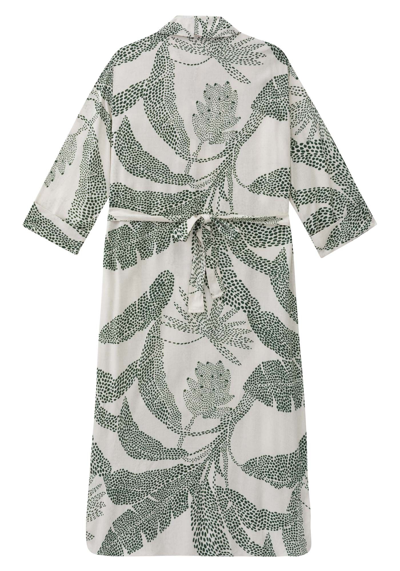 Vestido Midi Sa&iacute;da de Praia em Viscose Chemise, , large.