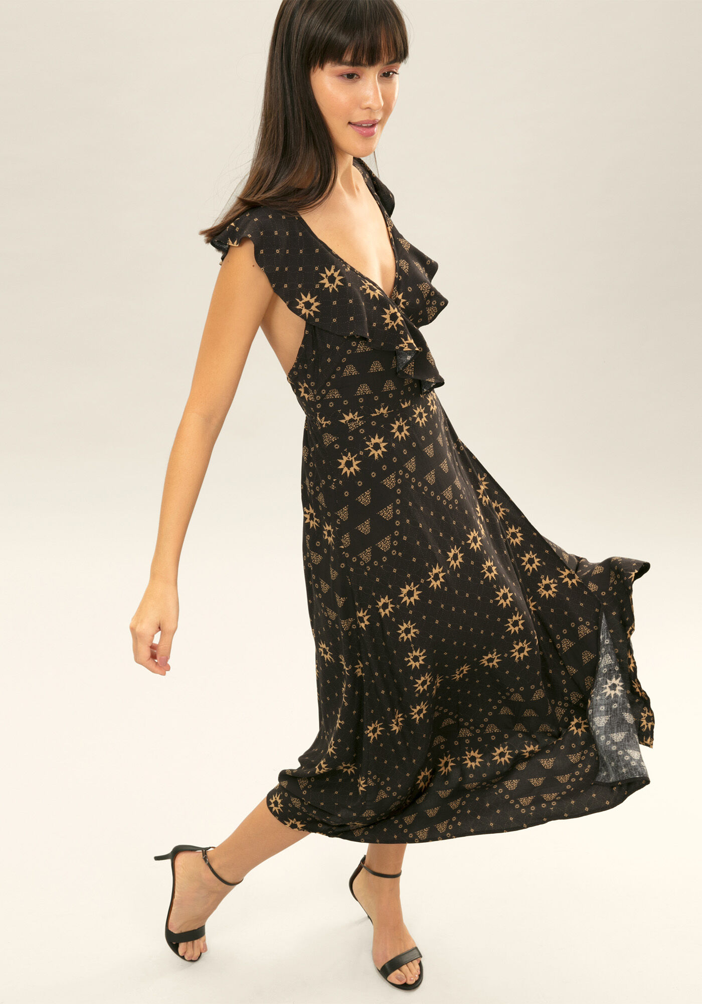 Vestido M&iacute;di Transpassado, , large.