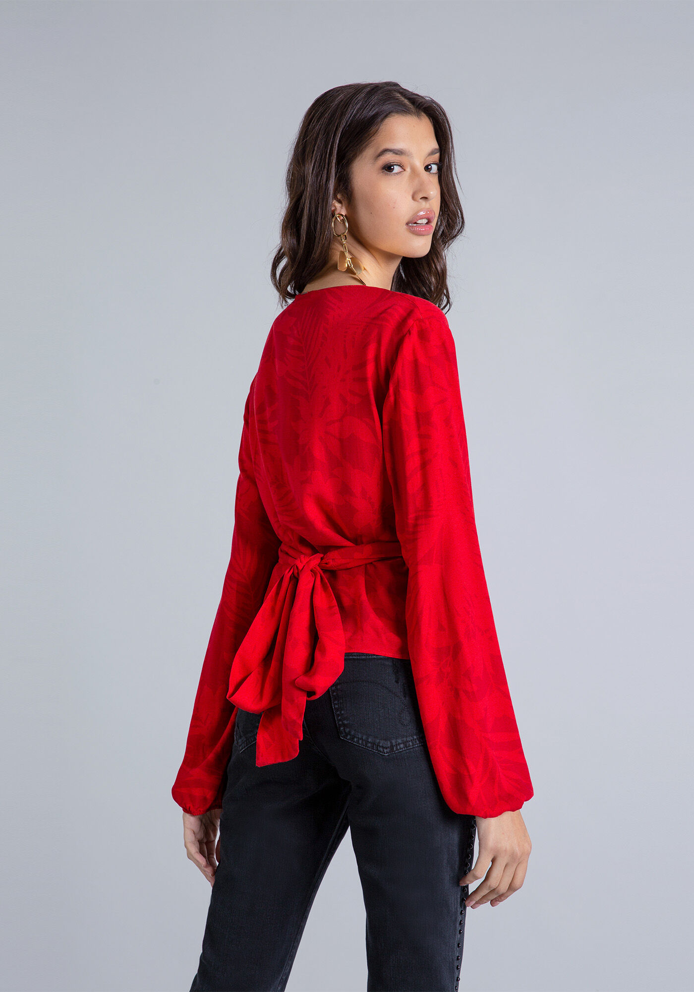 Blusa Recorte Transpassado, , large.