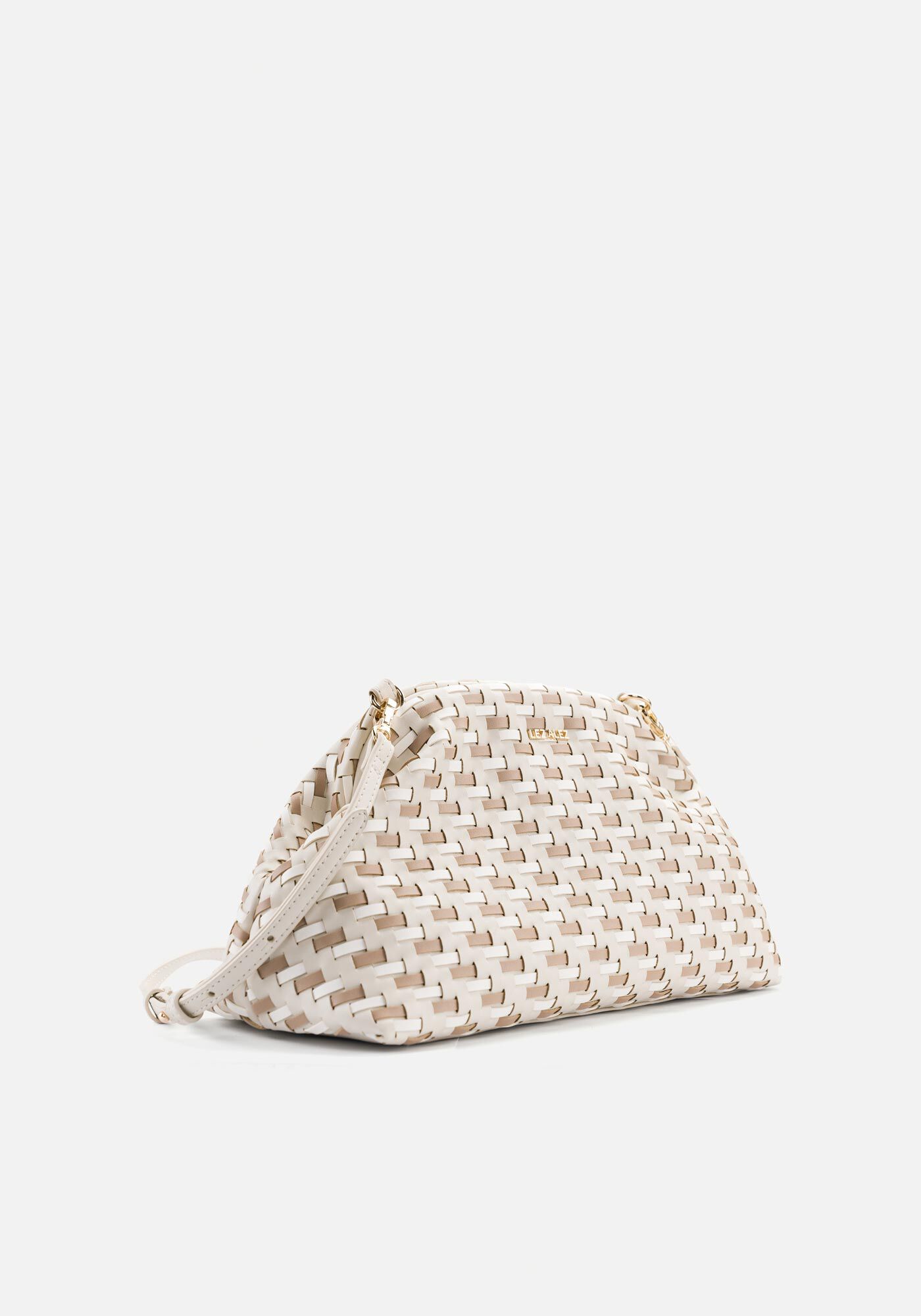 Bolsa M&eacute;dia Tran&ccedil;ada Com Al&ccedil;a Longa, CREME ANGORA, large.