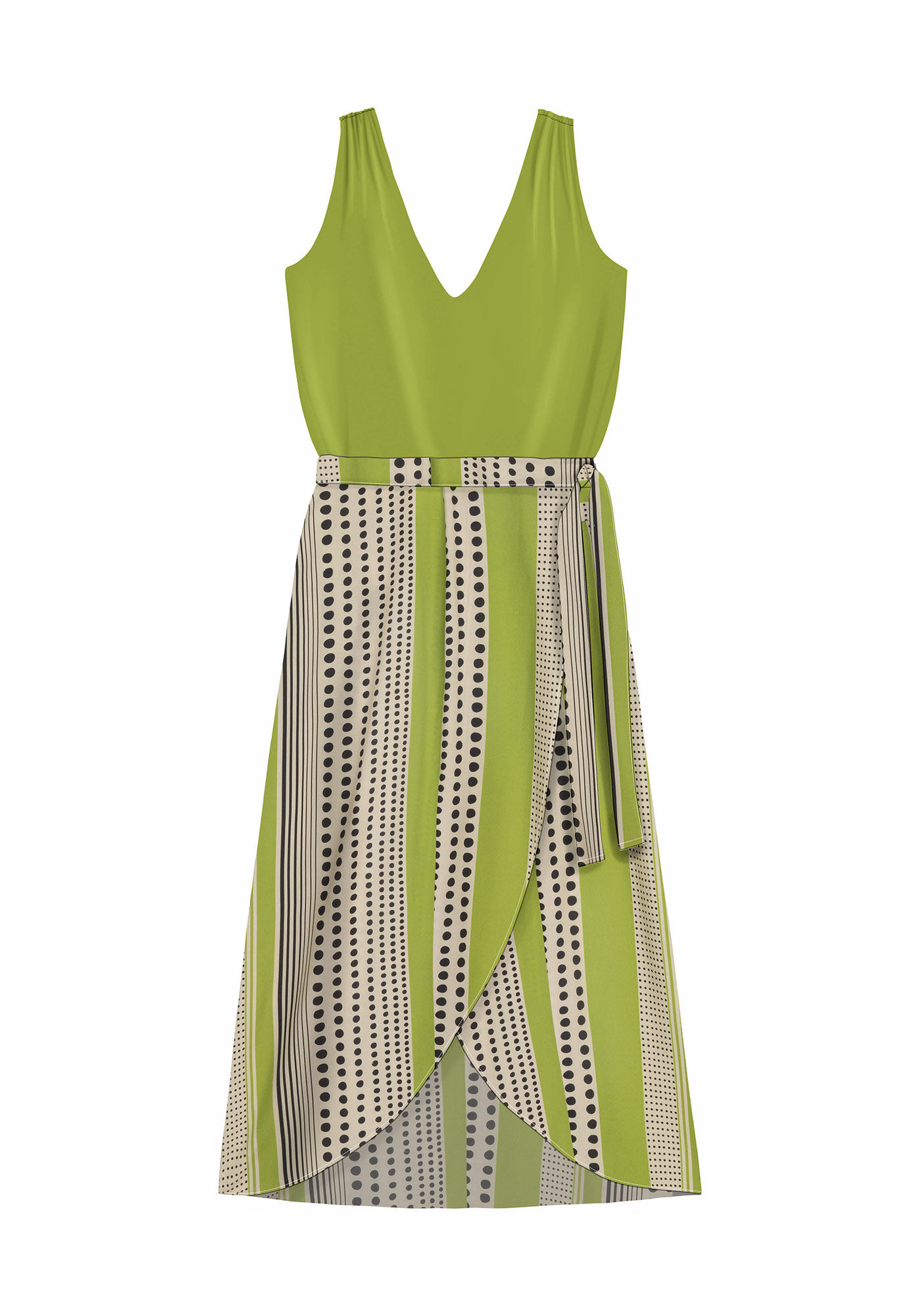 Conjunto Vestido Curto e Saia Transpassada Lez a Lez