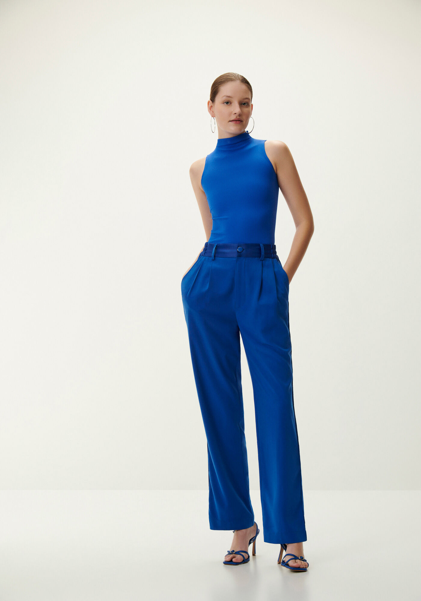 Regata Canelada Basic com Gola Alta, , large.