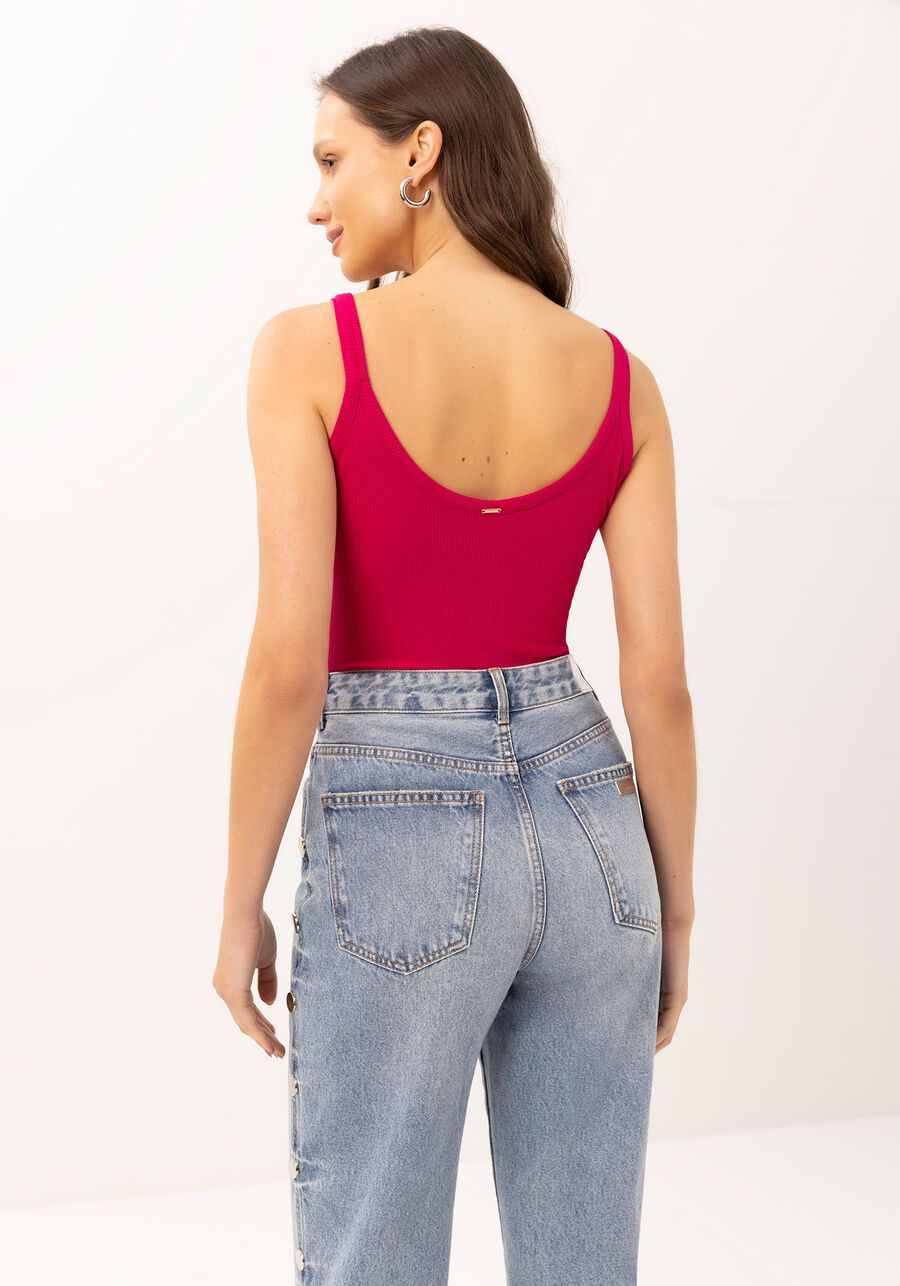 Blusa com Alças Canelada Basic, . Blusa com Alças Canelada Basic, , large.