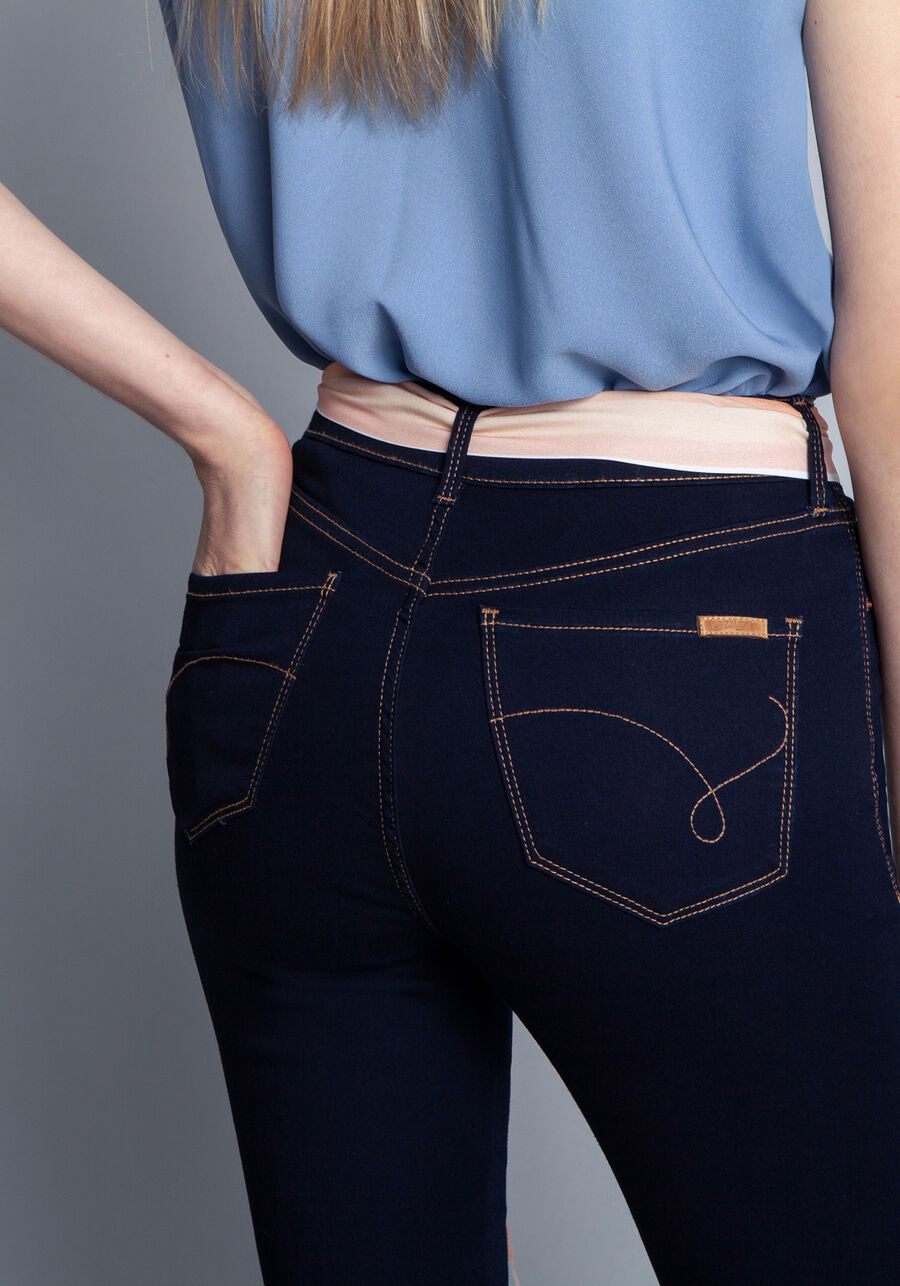 Calça Jeans Com Elastano Cropped Aruba, JEANS. Calça Jeans Com Elastano Cropped Aruba, JEANS, large.