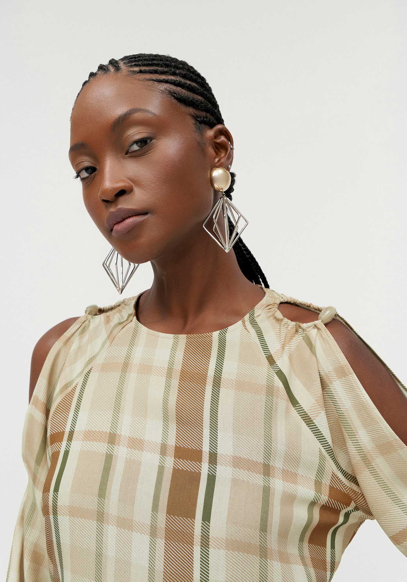 Blusa Manga Longa Estampa com Recorte Ombros, , large.