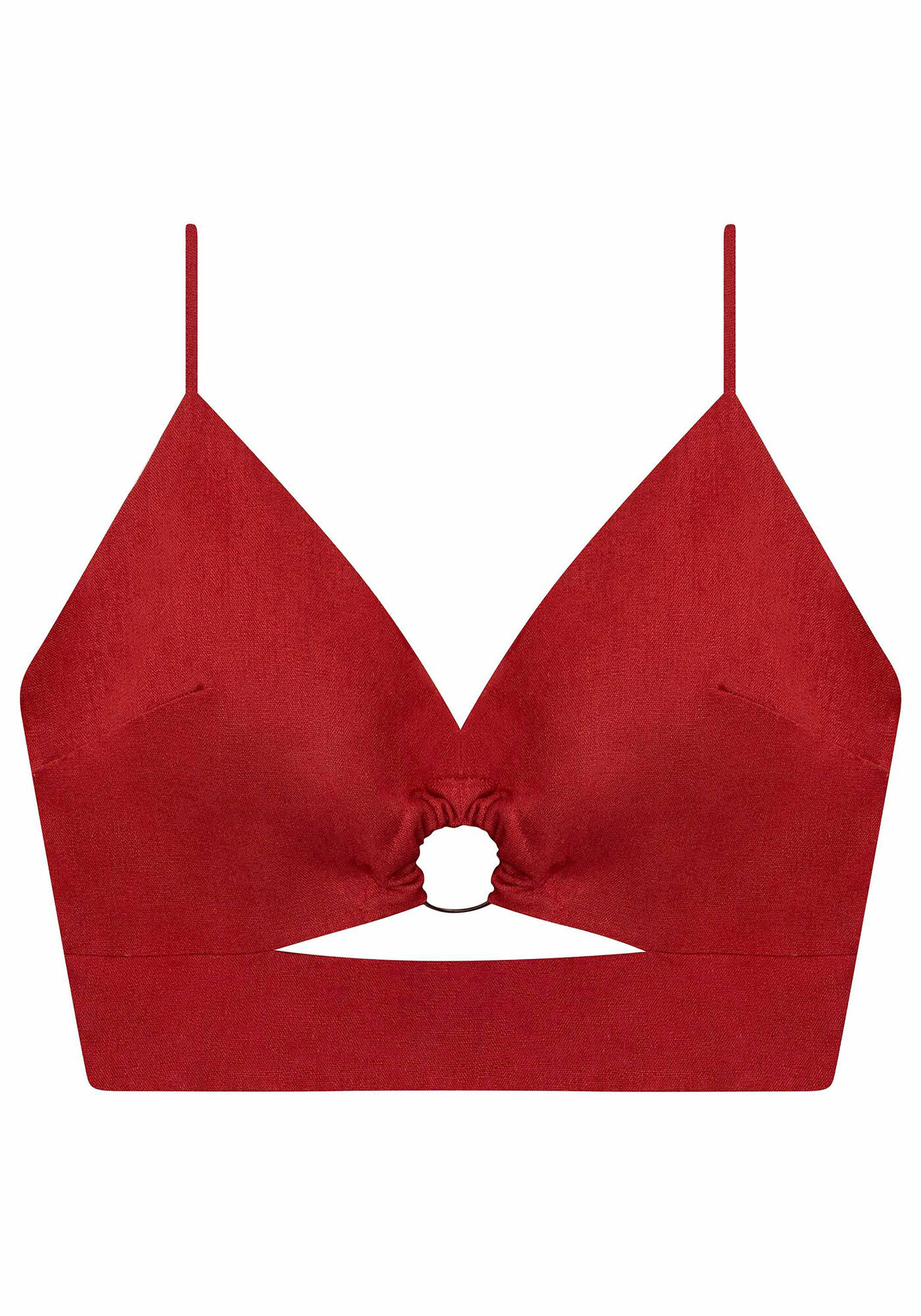 Blusa com Al&ccedil;as Cropped Linho, , large.