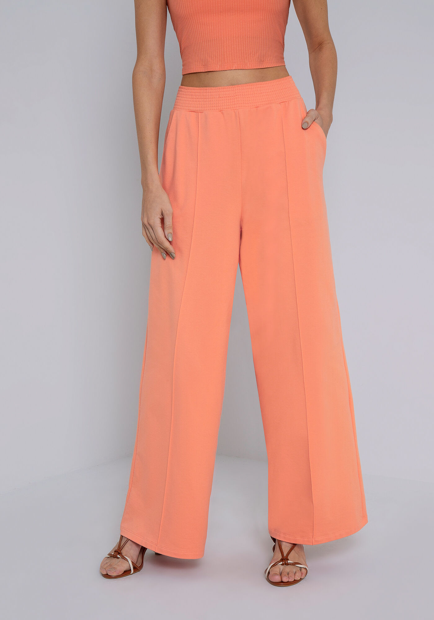 Cal&ccedil;a Reta Molecotton Cintura M&eacute;dia, SALMAO ZINC, large.