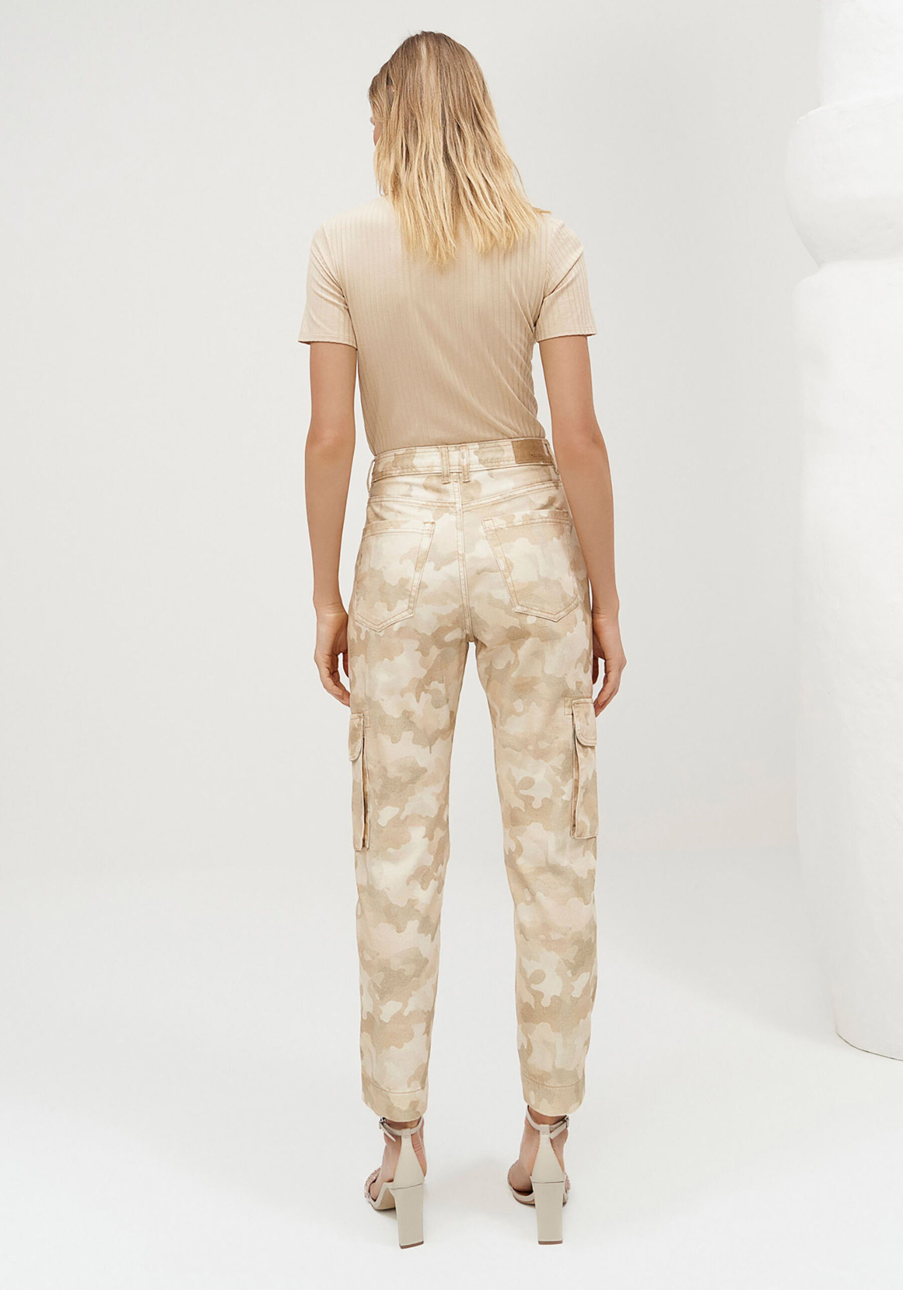 Calça Sarja Slim Cropped Camuflada, . Calça Sarja Slim Cropped Camuflada, , large.
