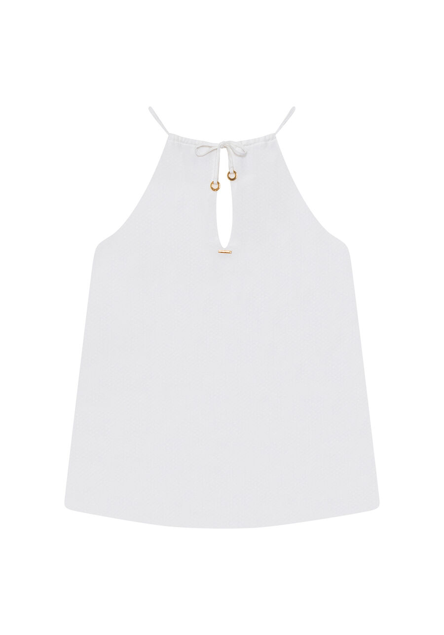 Blusa com Alças Detalhe Búzios, . Blusa com Alças Detalhe Búzios, , large.