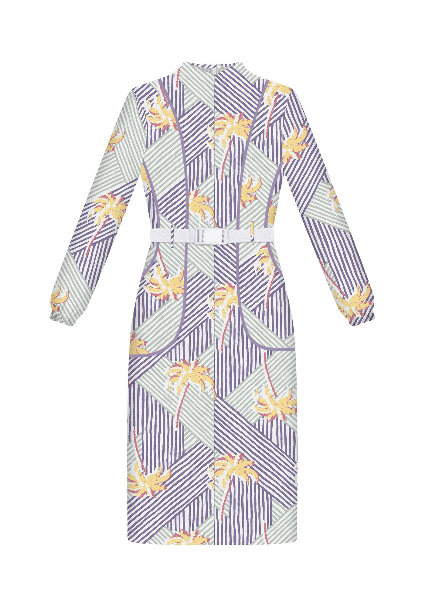 Vestido M&iacute;di Cinto Industrial, , large.