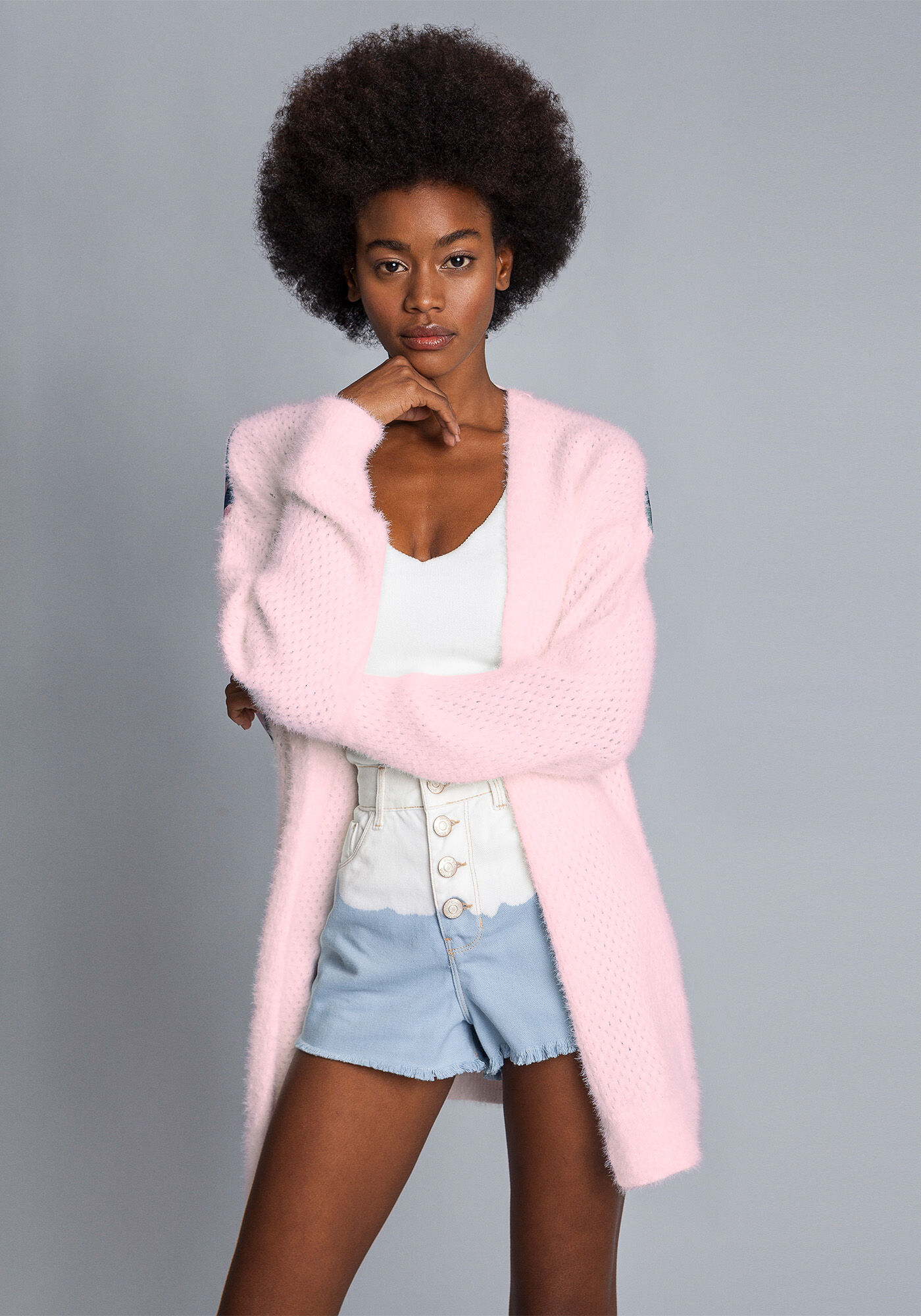 Sobreposi&ccedil;&atilde;o Tric&ocirc; Recorte Estampa, , large.