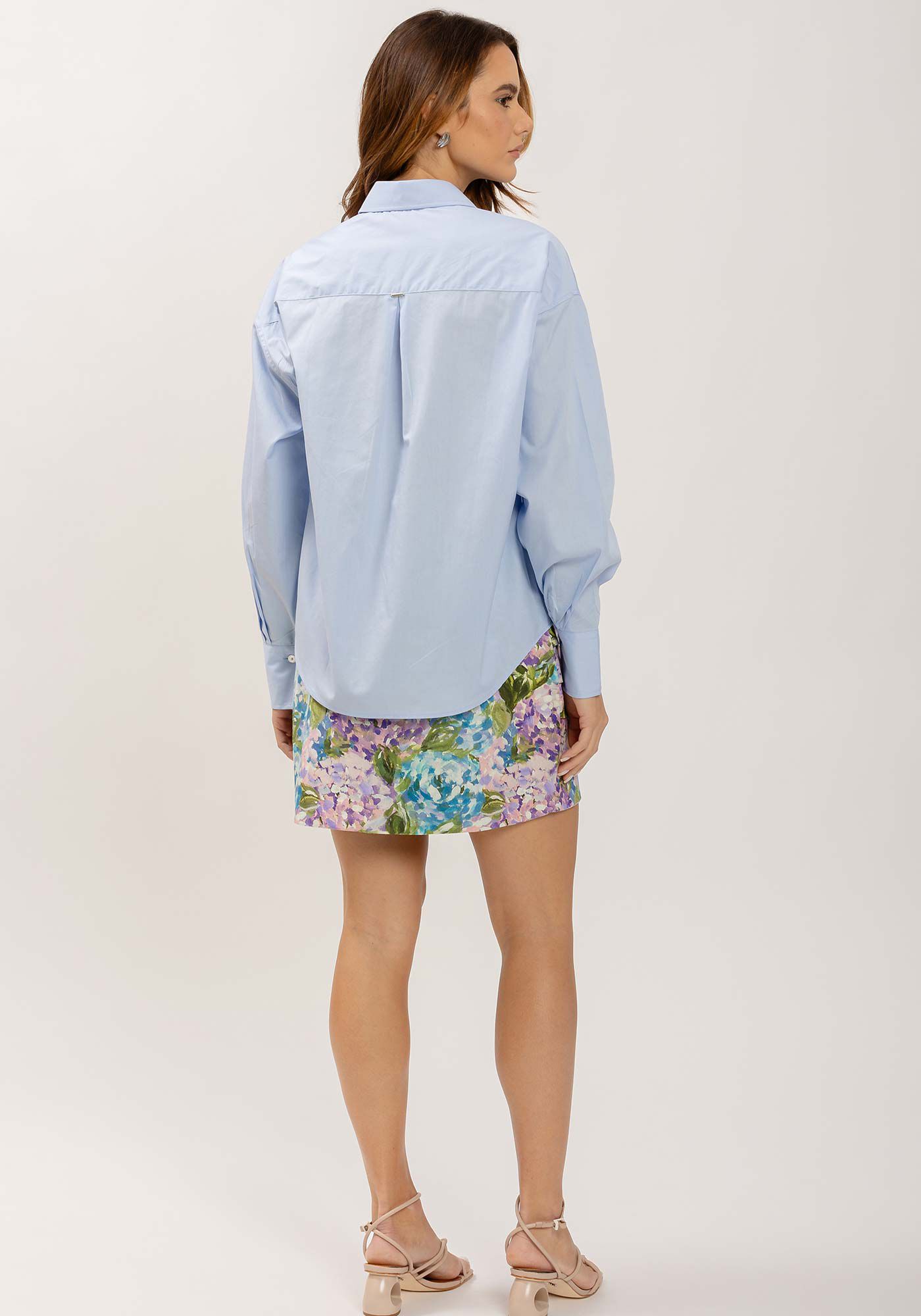 Camisa Manga Longa Alfaiataria em Tricoline, , large.