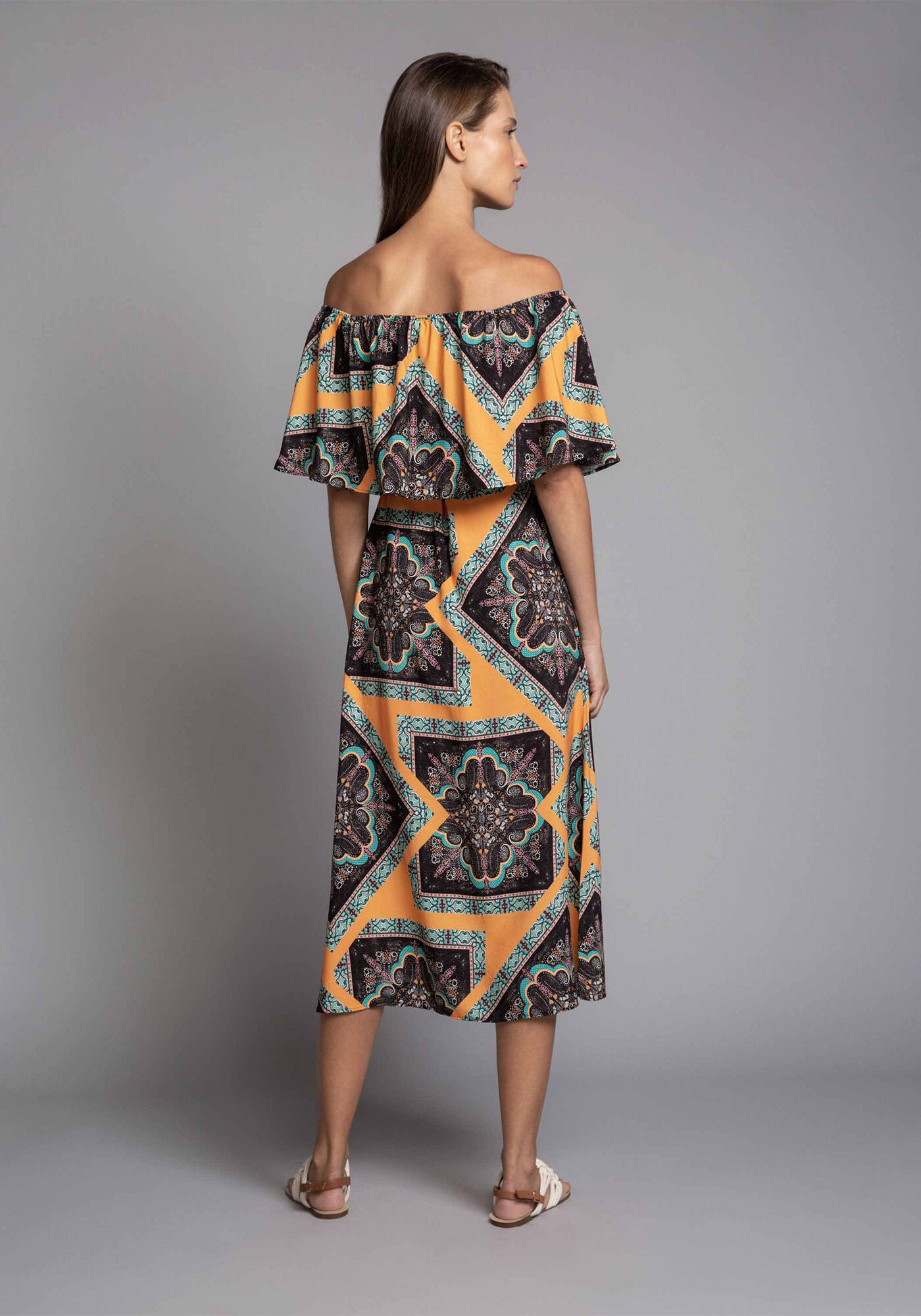 Vestido M&iacute;di Ombro a Ombro Jonson, , large.