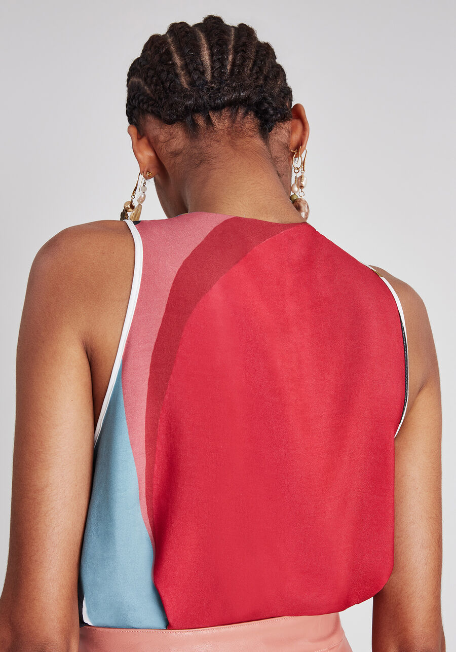 Blusa Detalhe Decote Estampa, . Blusa Detalhe Decote Estampa, , large.