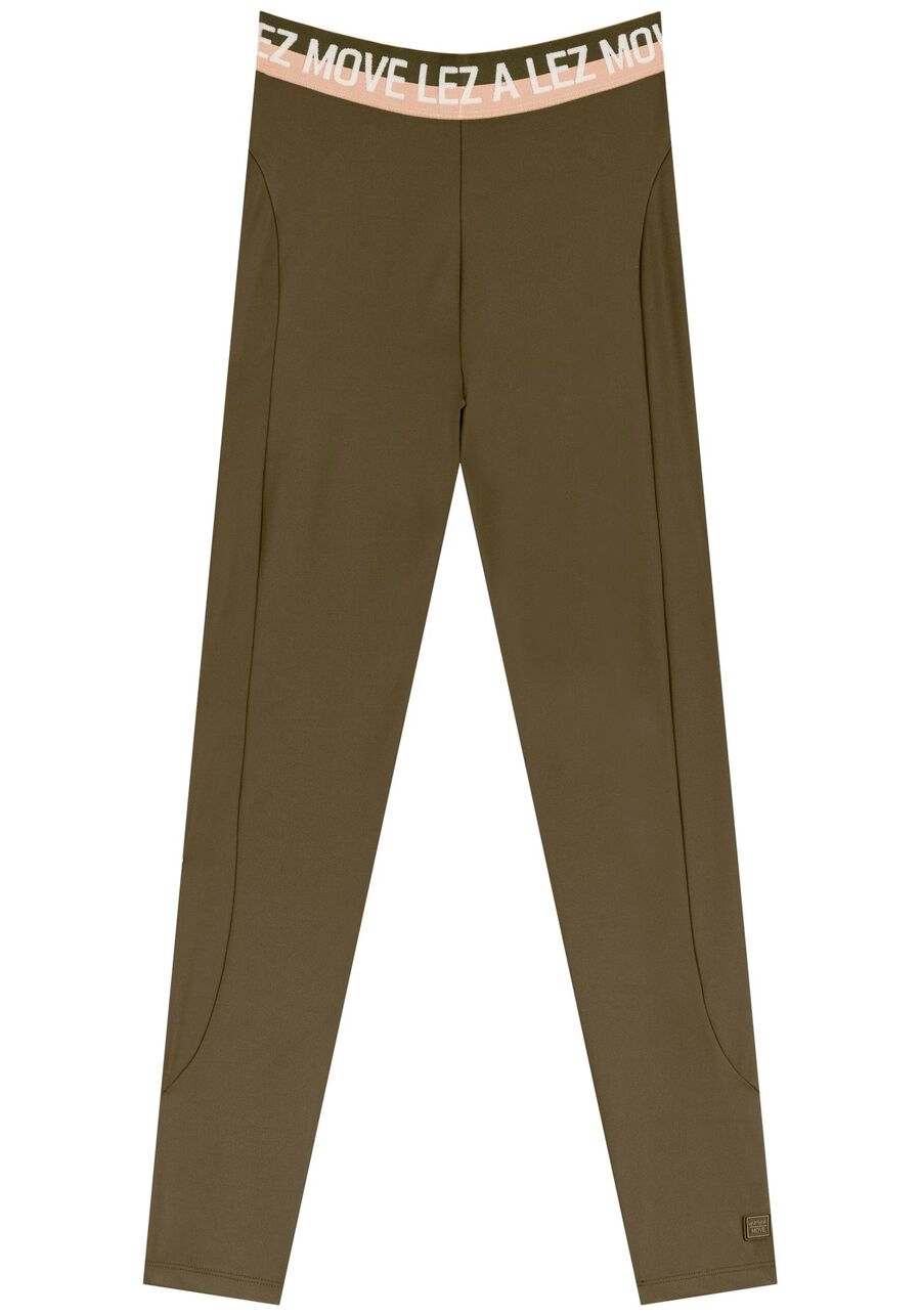 Calça Legging Com Cintura Média E Cós Elástico Move, . Calça Legging Com Cintura Média E Cós Elástico Move, , large.
