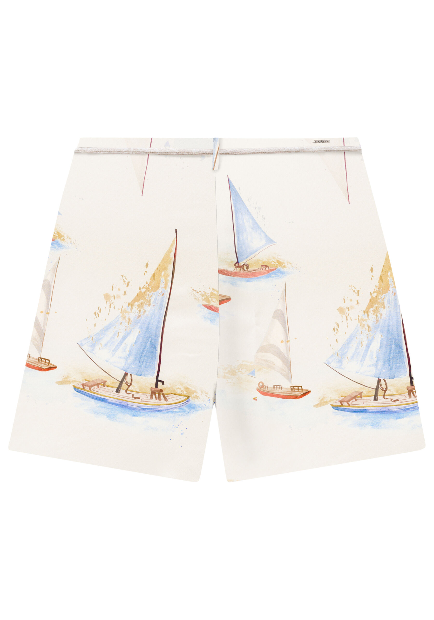 Shorts Cintura Média Linho com Cinto, . Shorts Cintura Média Linho com Cinto, , large.