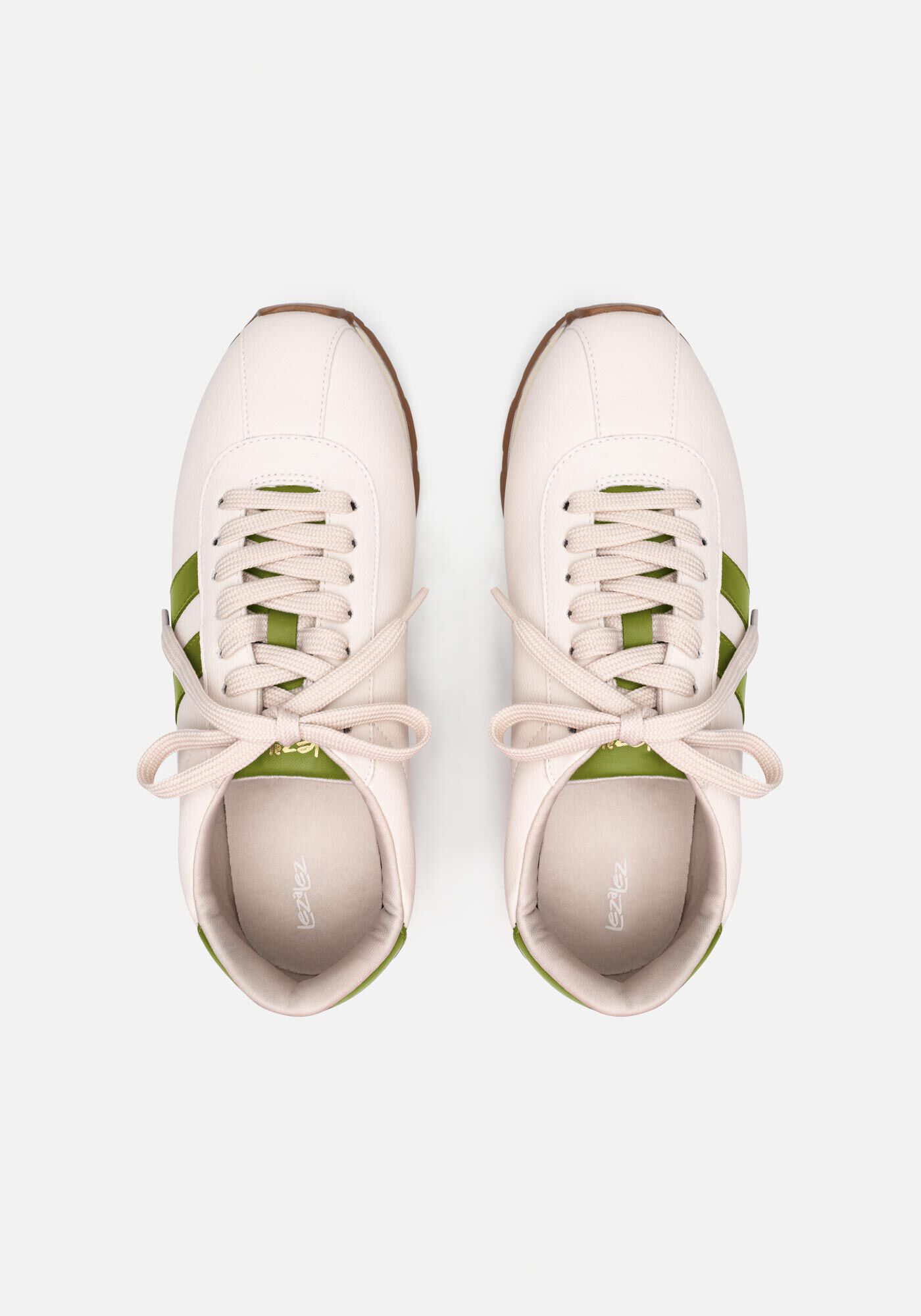 T&ecirc;nis Feminino Com Cadar&ccedil;o E Recortes, BRANCO OFF WHITE, large.