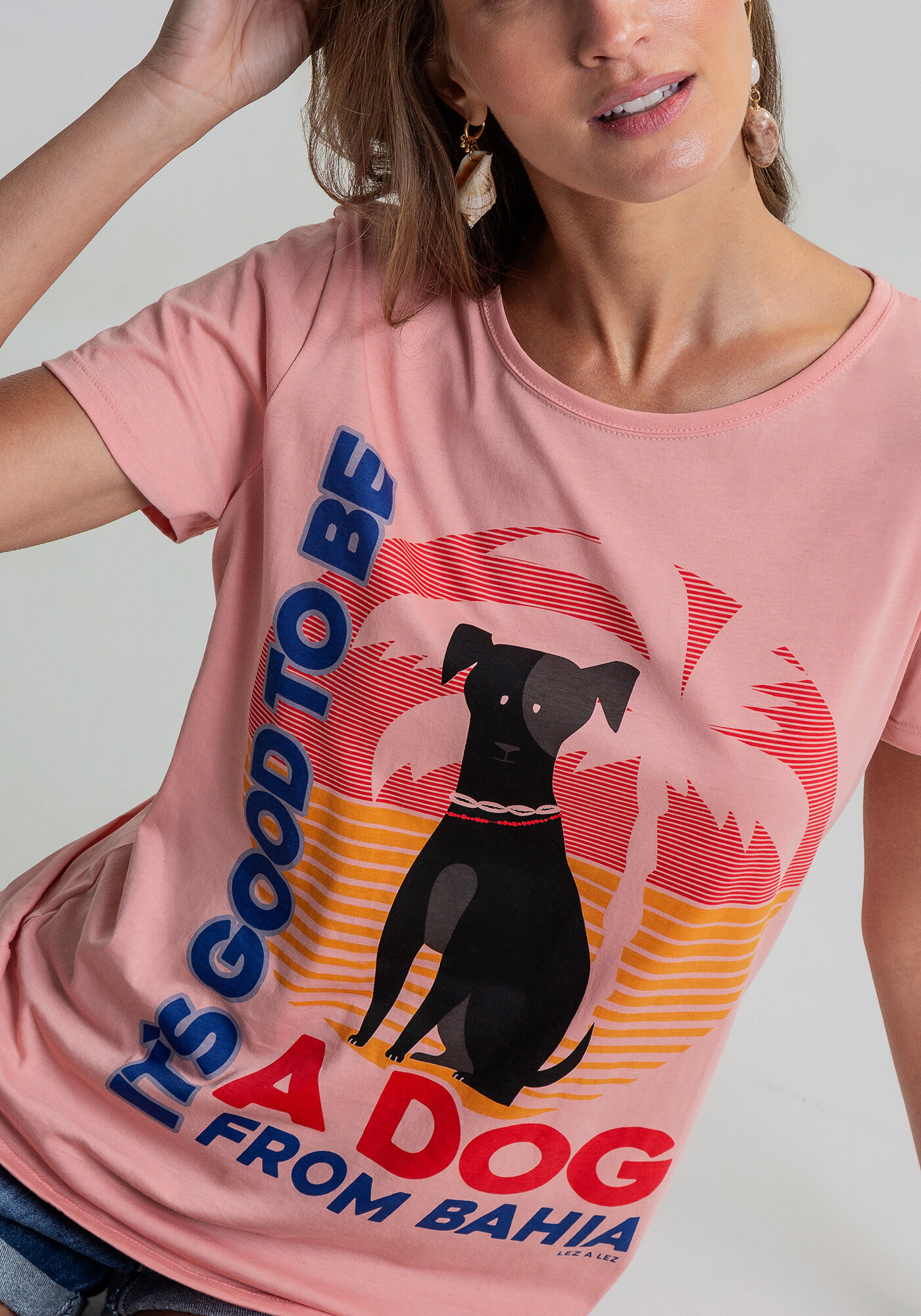 Blusa Manga Curta Estampada, , large.