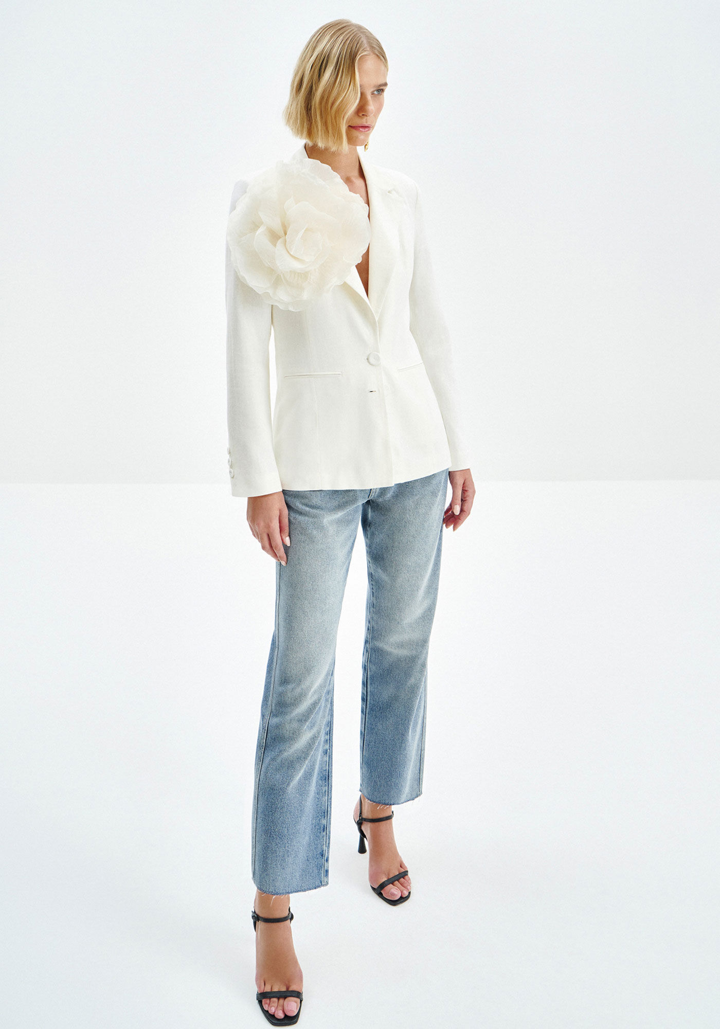 Blazer Alfaiataria em Linho, , large.