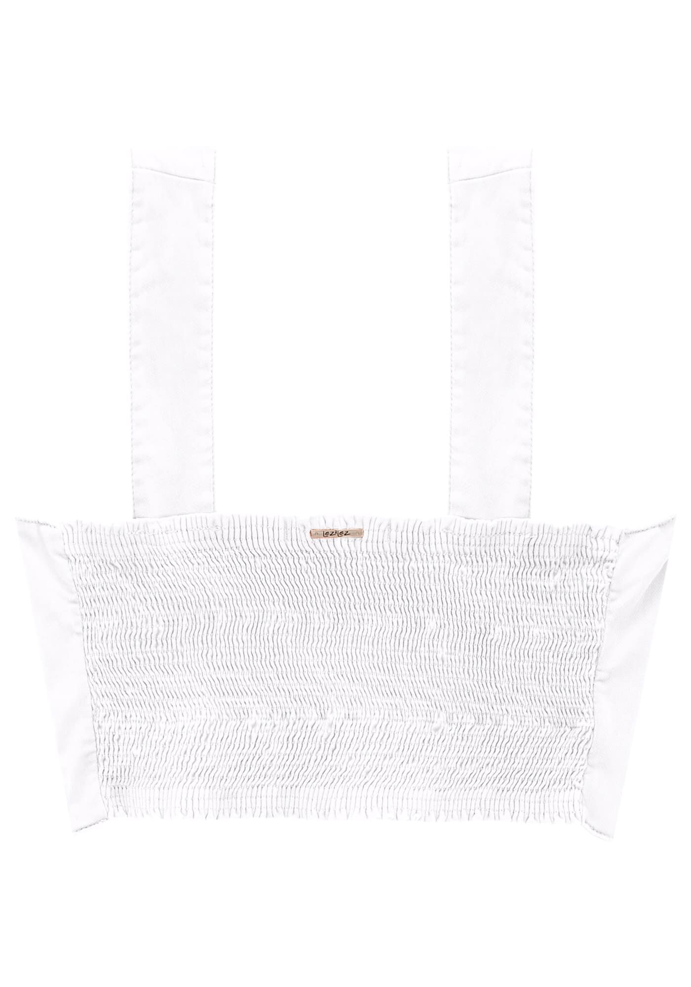 Blusa Sarja Cropped Corset com Decote Quadrado, , large.