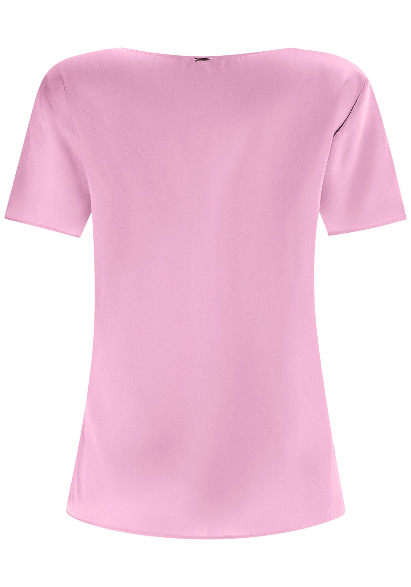 Blusa em Tecido Plano com Manga Curta, , large.