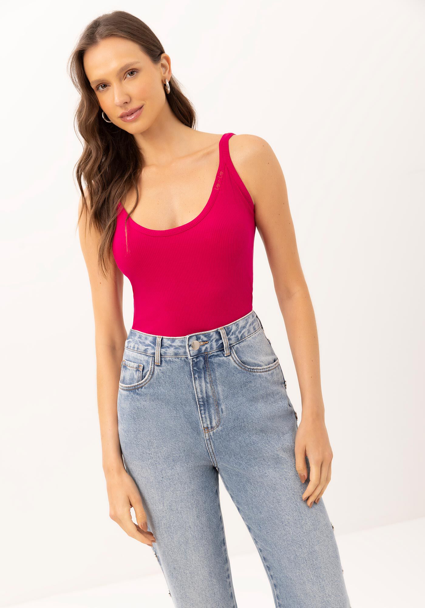 Blusa com Al&ccedil;as Canelada Basic, , large.