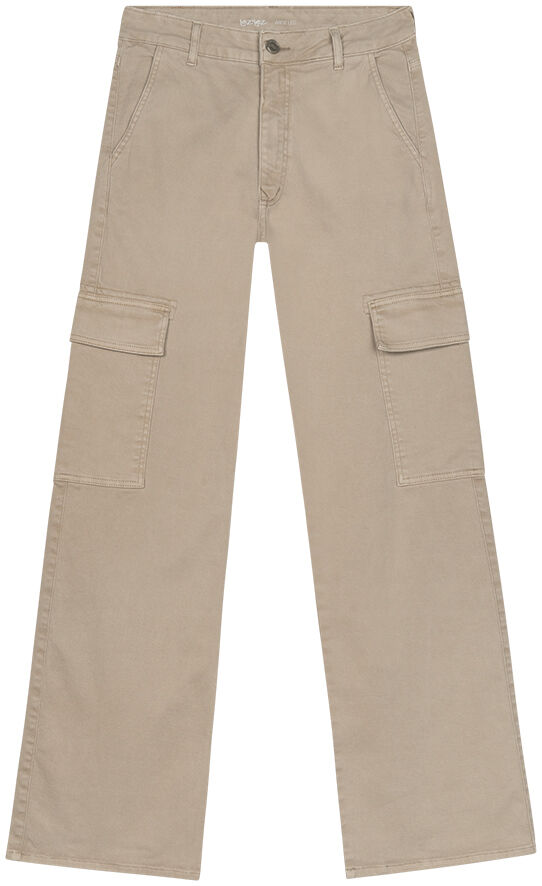 Cal&ccedil;a Sarja Wide Leg Cargo Estonado, BEGE GINGER, large.