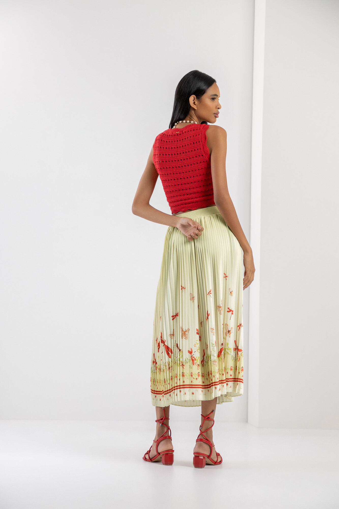 Blusa Cropped em Tric&ocirc; com Detalhe Textura, , large.