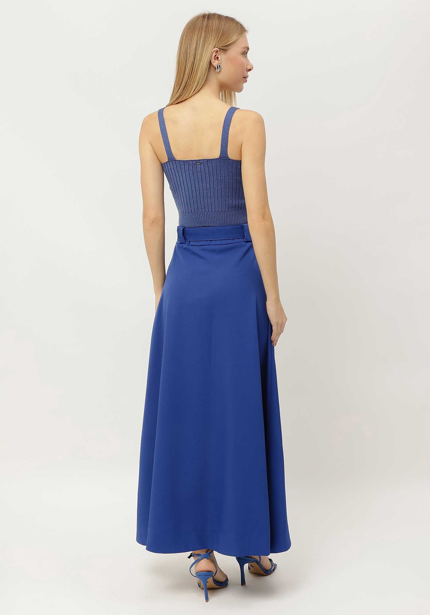 Blusa Cropped em Tric&ocirc; com Decote V, , large.