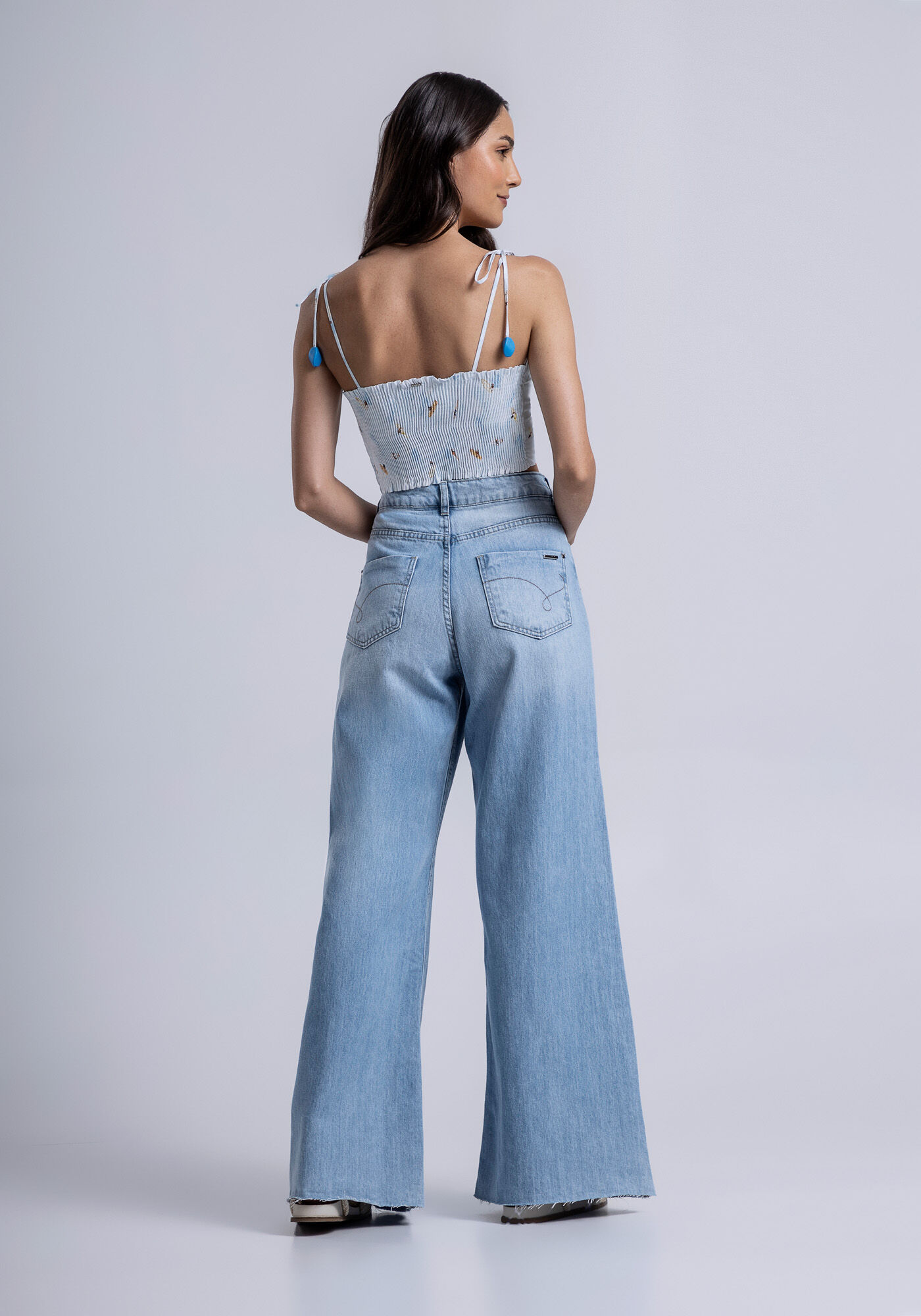 Cal&ccedil;a Jeans Pantalona, , large.