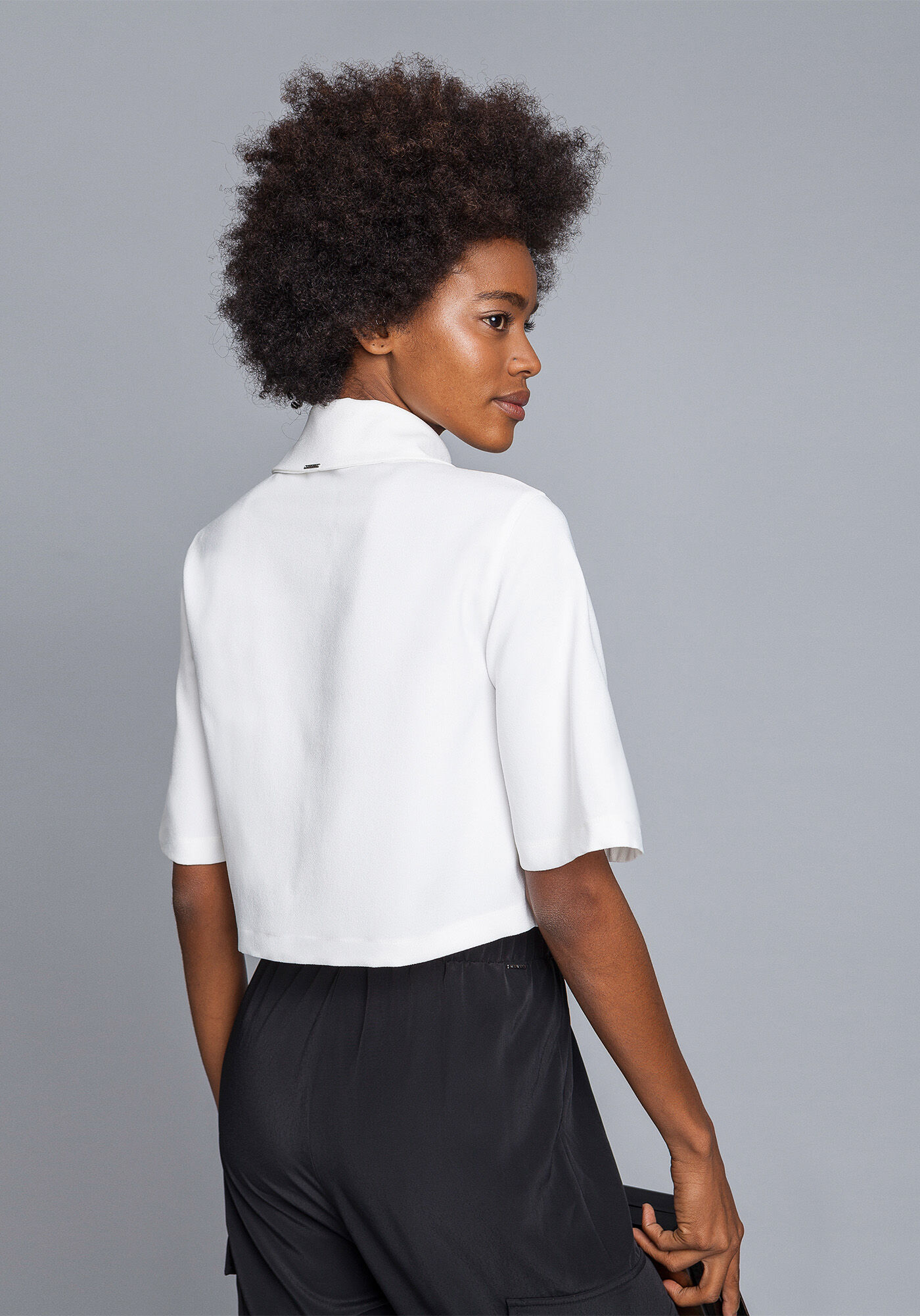 Camisa Cropped Oversized, , large.