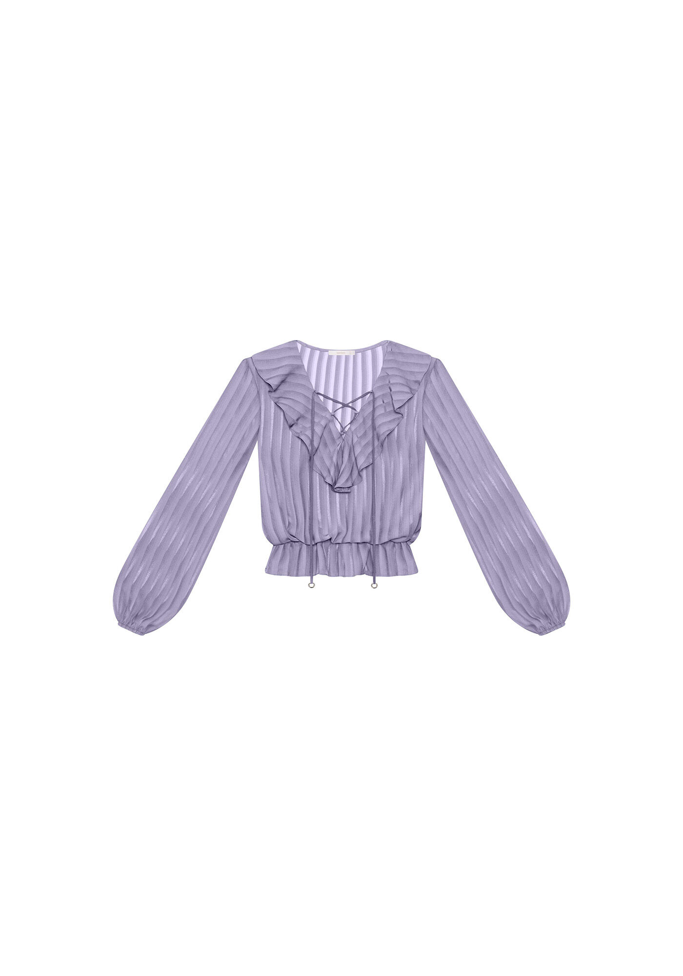 Blusa Transpar&ecirc;ncia Listras, , large.