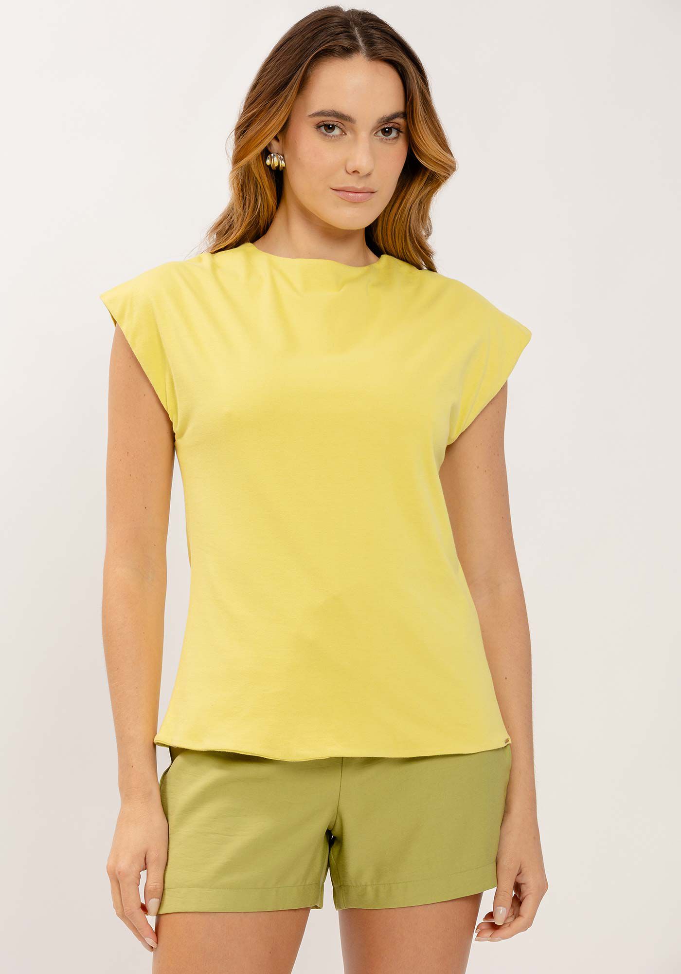 Blusa em Malha Prime com Gola, , large.