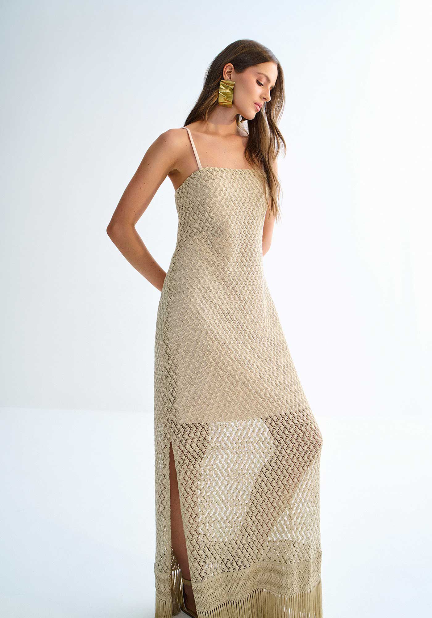 Vestido Midi Crochet Style, , large.
