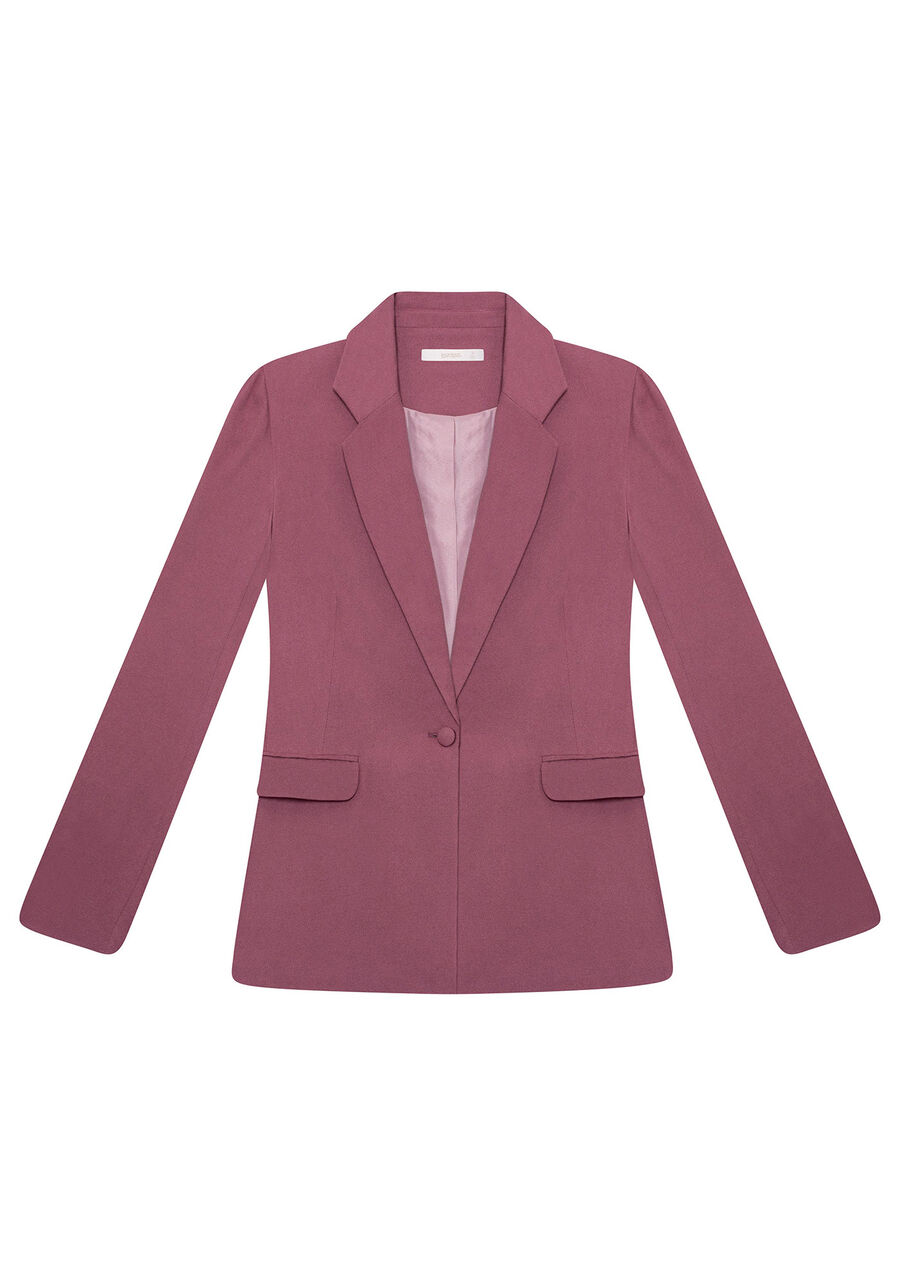 Blazer Lapela e Abotoamento, . Blazer Lapela e Abotoamento, , large.