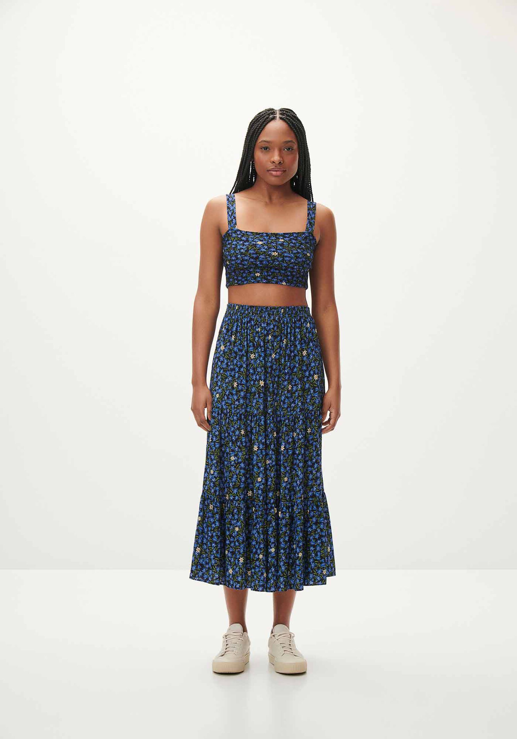 Cardigan Cropped Estampado Canelado com Top, . Cardigan Cropped Estampado Canelado com Top, , large.