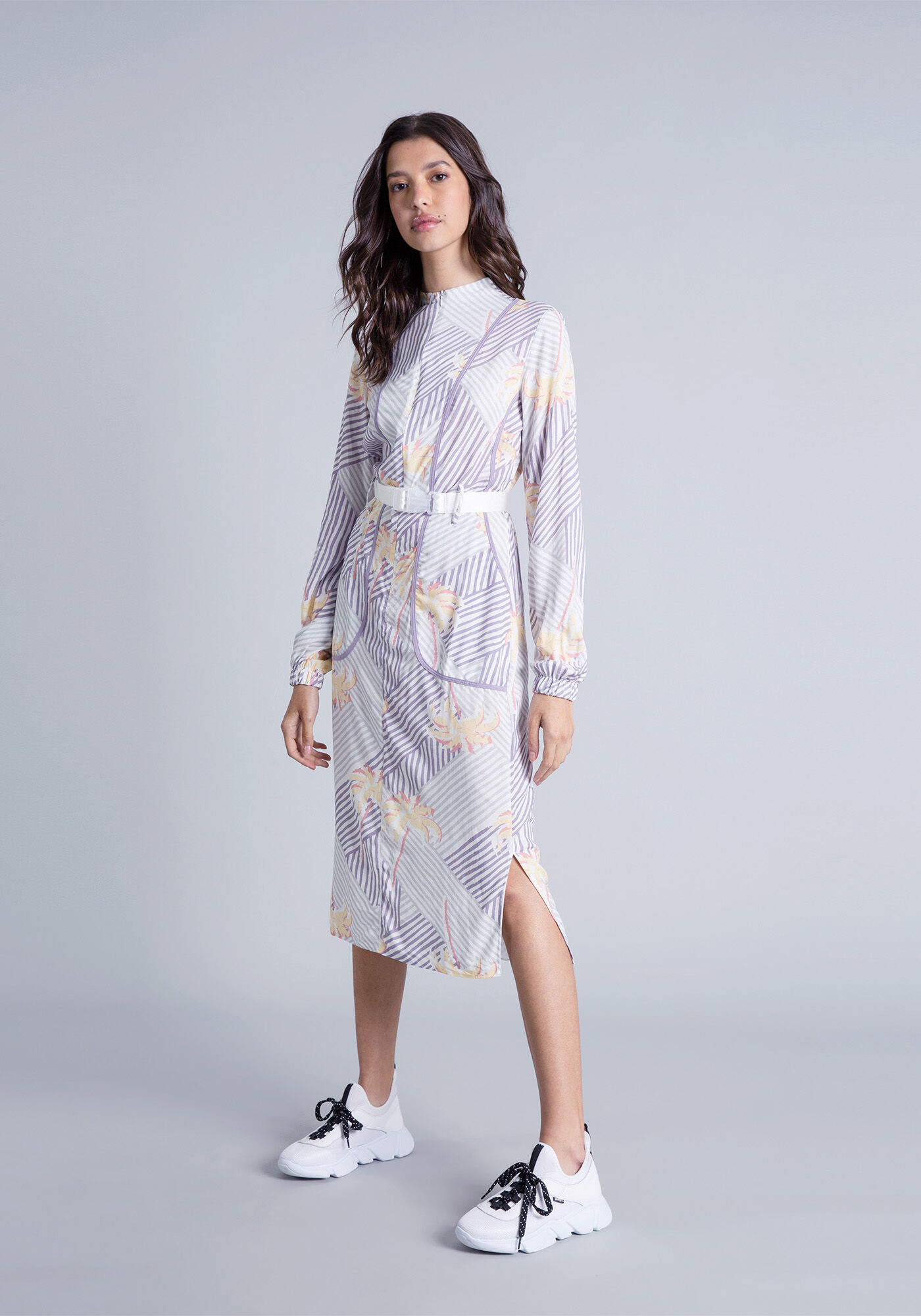 Vestido M&iacute;di Cinto Industrial, , large.