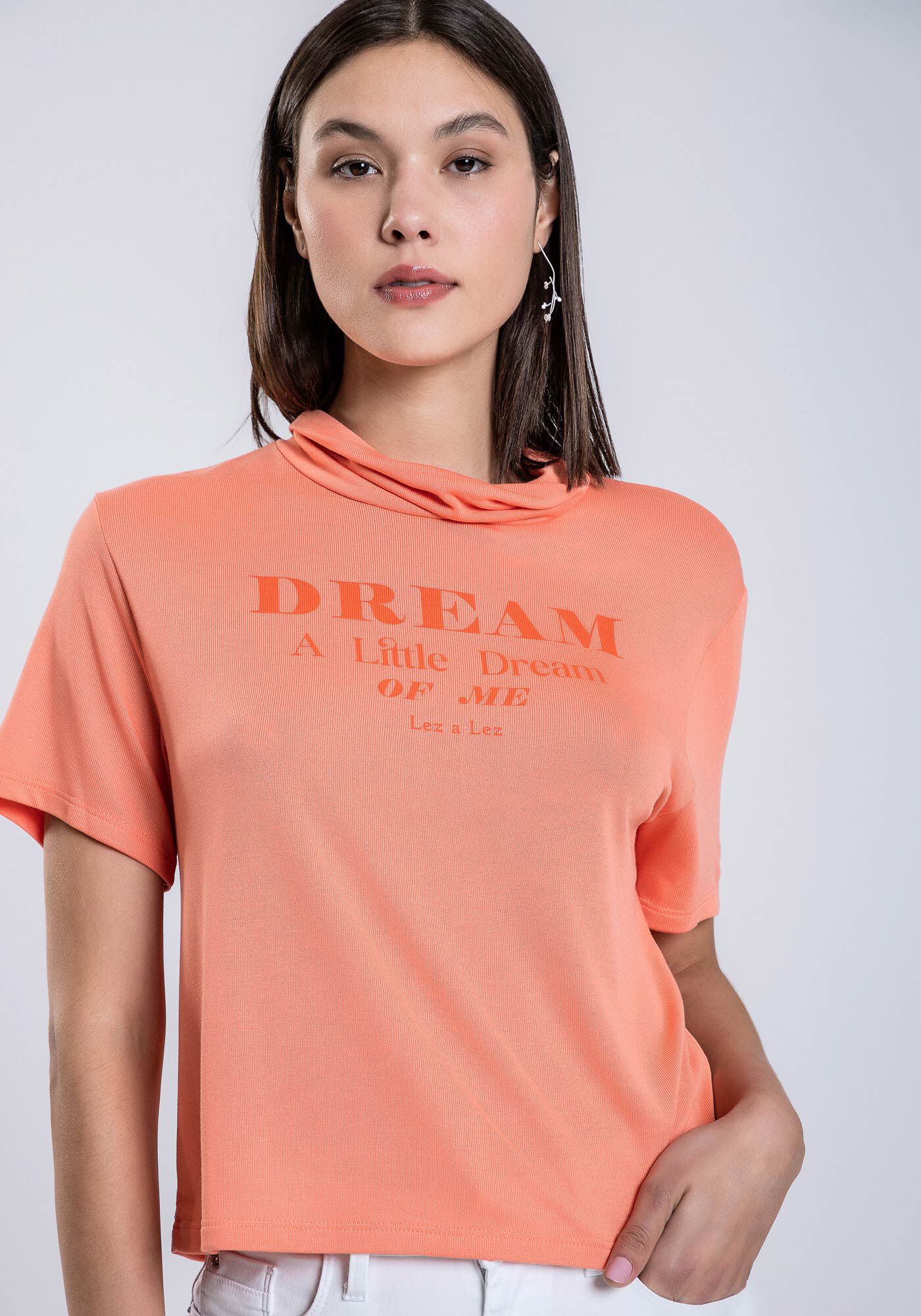 Blusa Gola Alta em Malha Estampada, SALMAO ZINC, large.