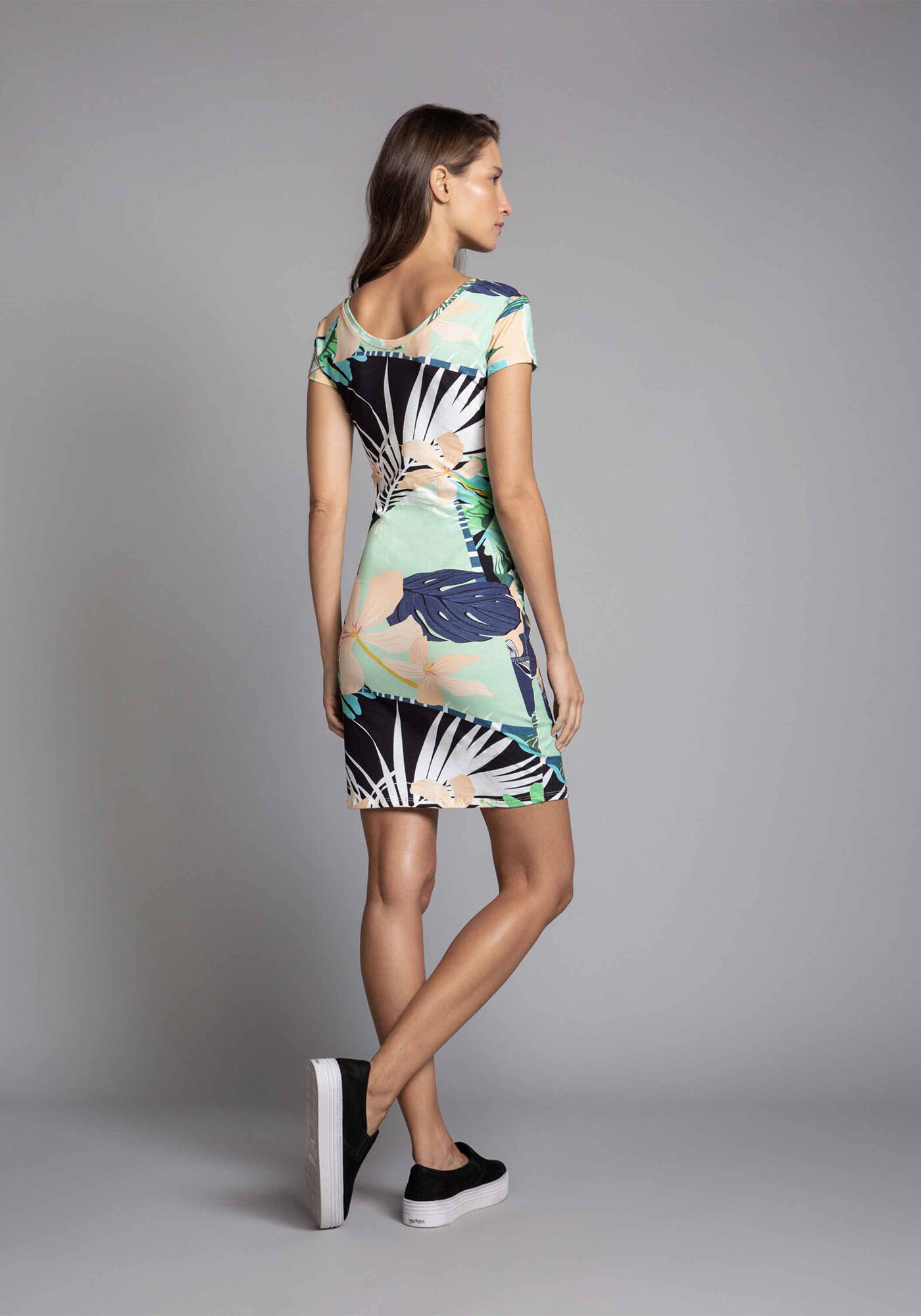 Vestido Justo Estampa Darling, , large.