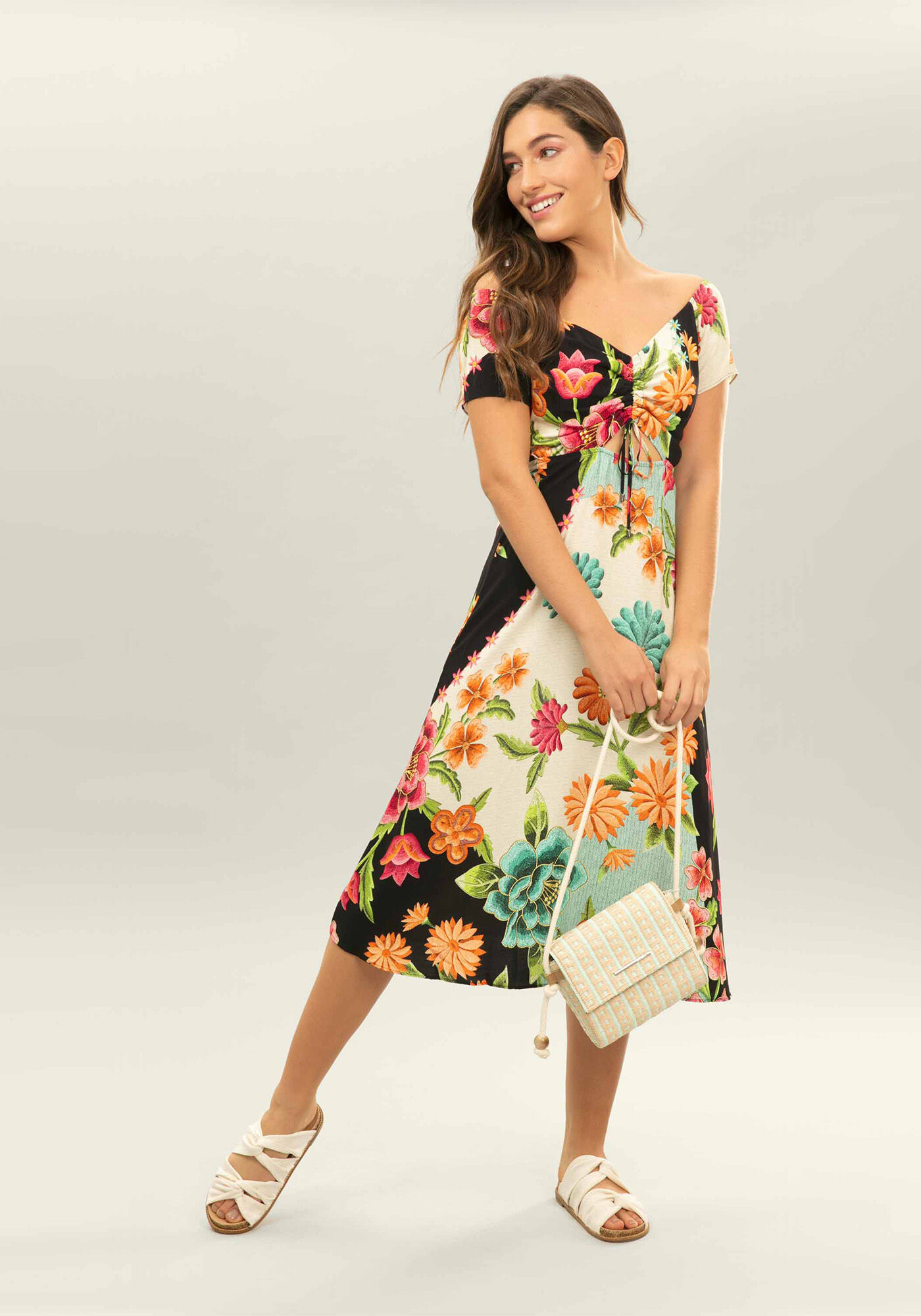 Vestido M&iacute;di Ombro a Ombro, , large.