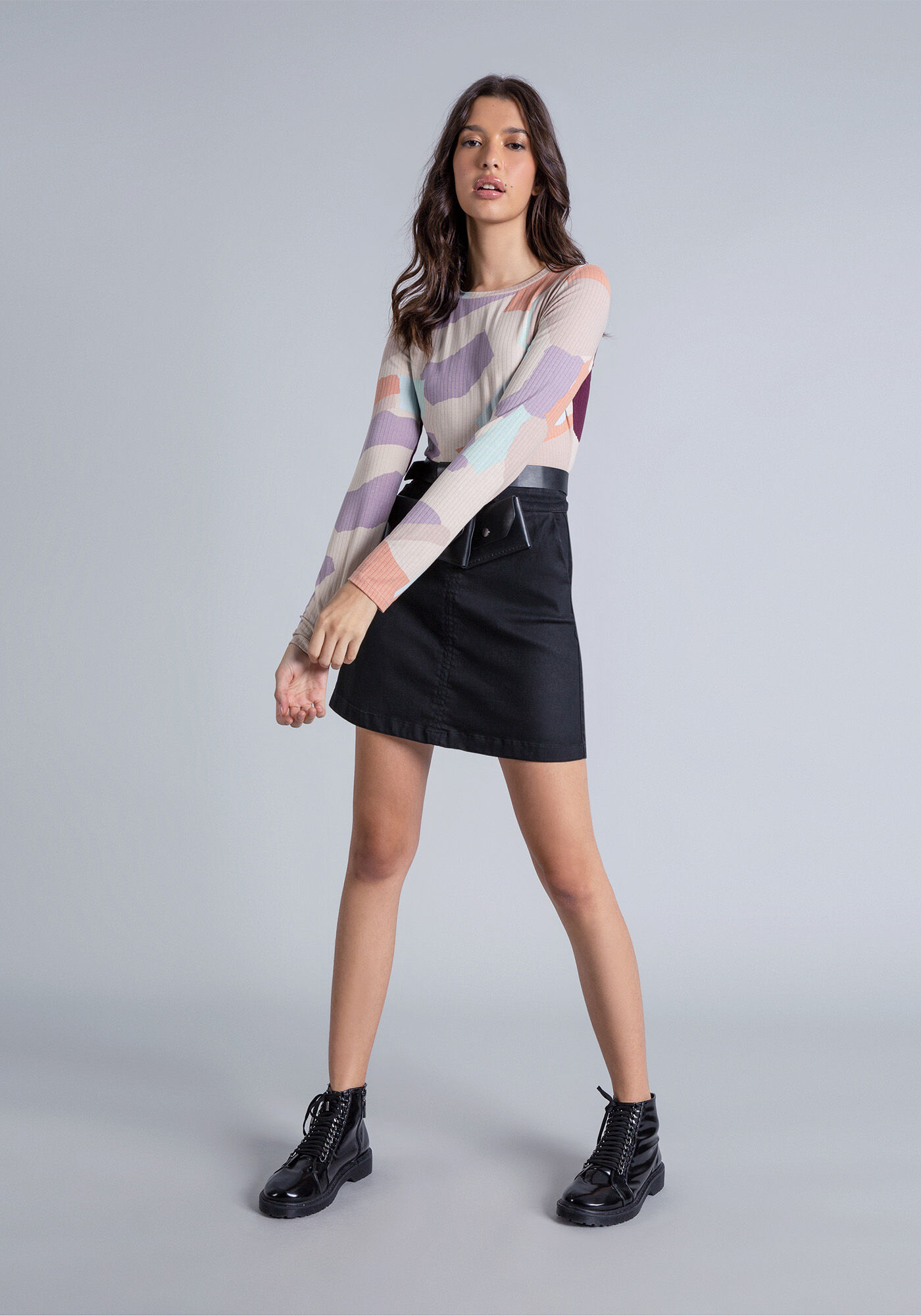 Body Manga Longa Estampa, , large.