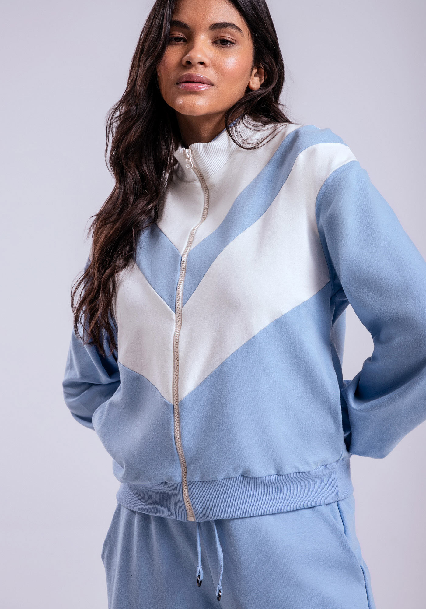 Jaqueta Molecotton com Recortes, , large.