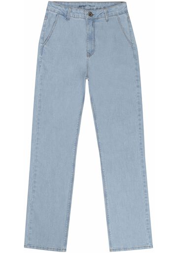 Calça Jeans Slim Super Alta com Elasticidade, JEANS CLARO, large.