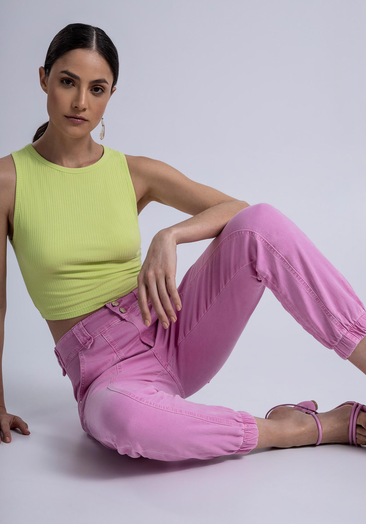 Cal&ccedil;a Jogging Sarja Cintura M&eacute;dia Every Day, , large.